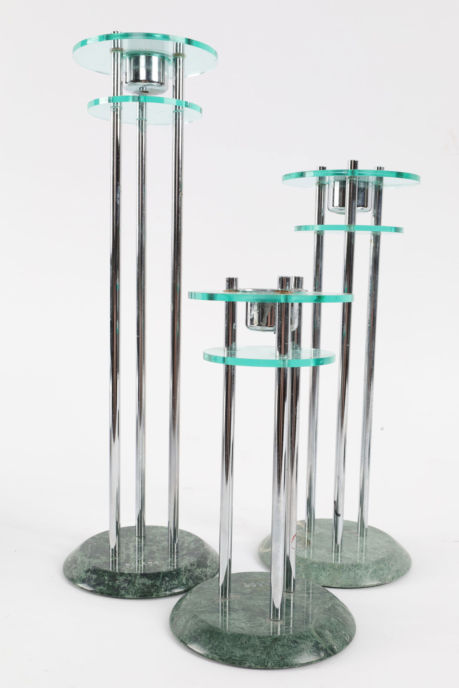 Postmodern Memphis Italy Acrylic Candle Holders (1 of 6)