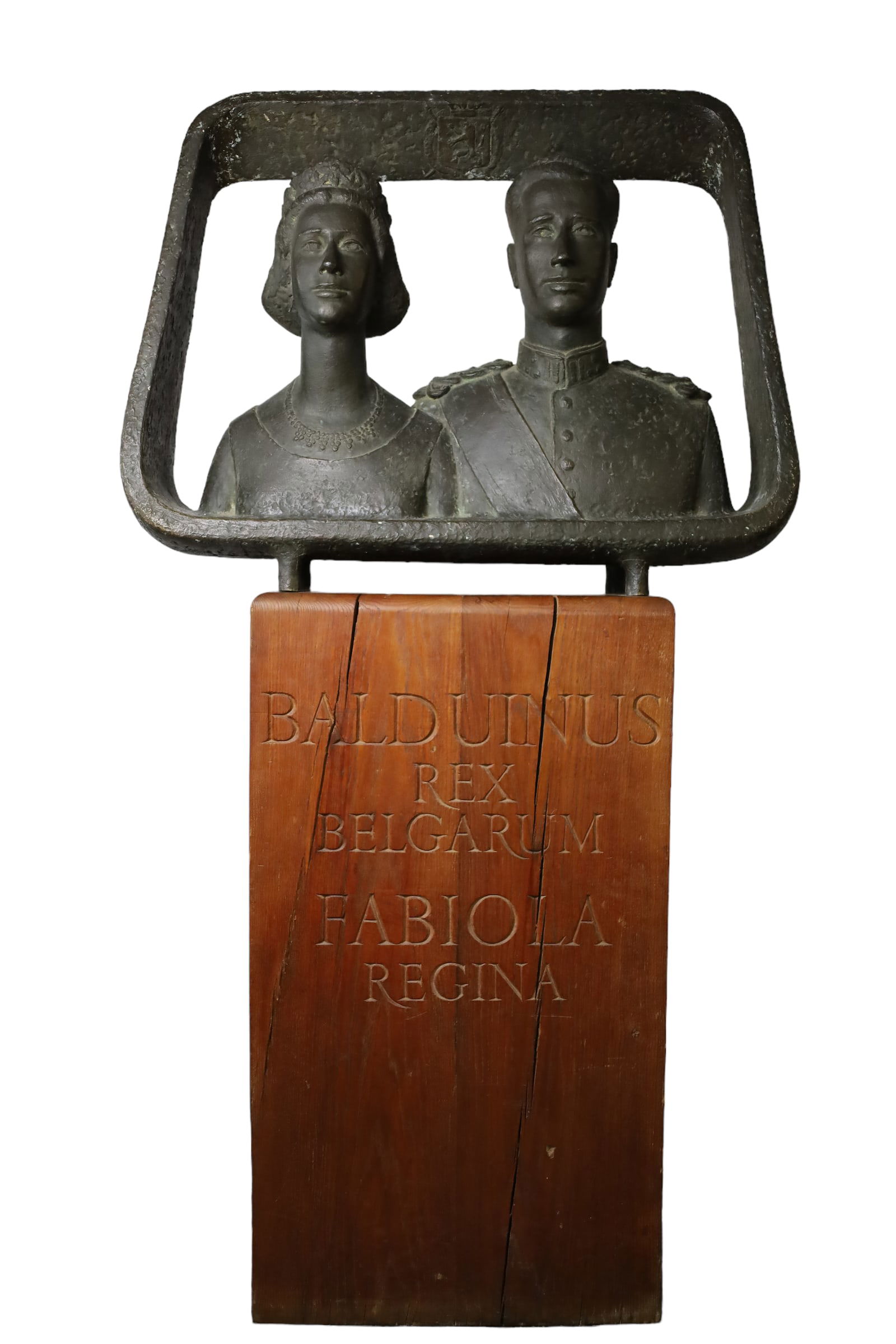 60s Mark Macken Bronze Statue King Queen Belgium (1 of 9)