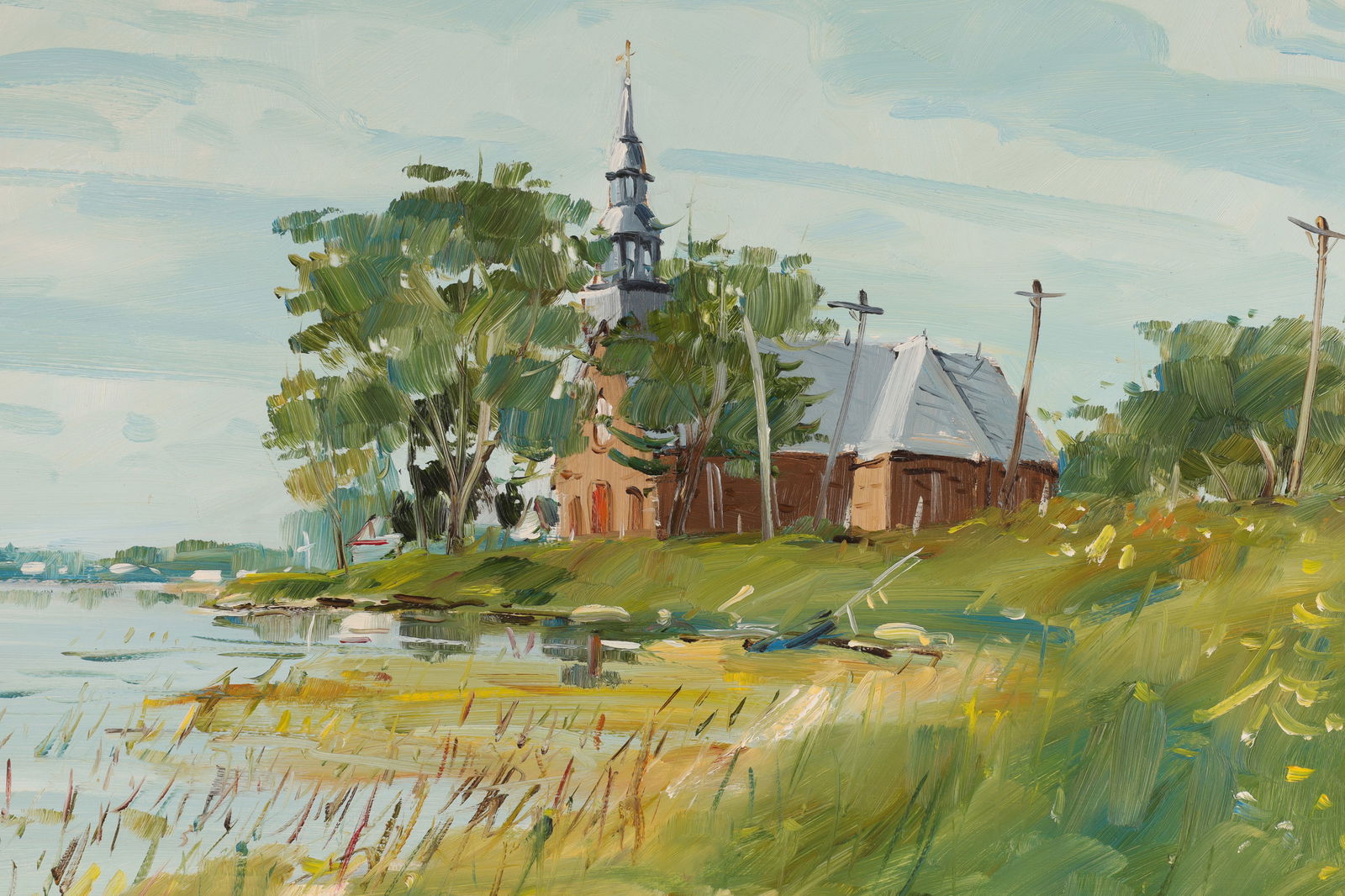 Terry Tomalty Oil Painting Landscape St Sulpice (1 of 10)