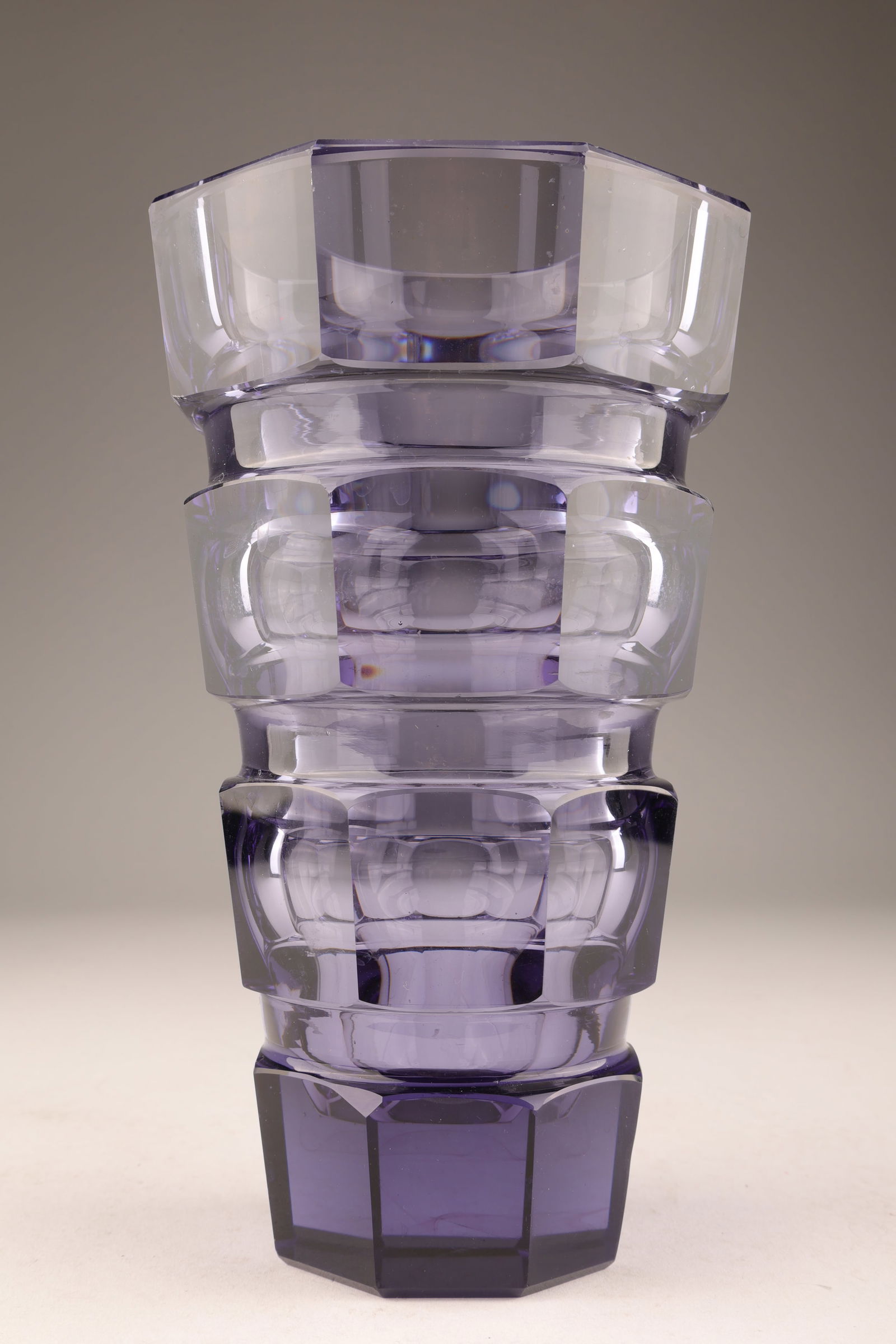Art Deco Purple Hoffmann Moser Glass Vase (1 of 7)