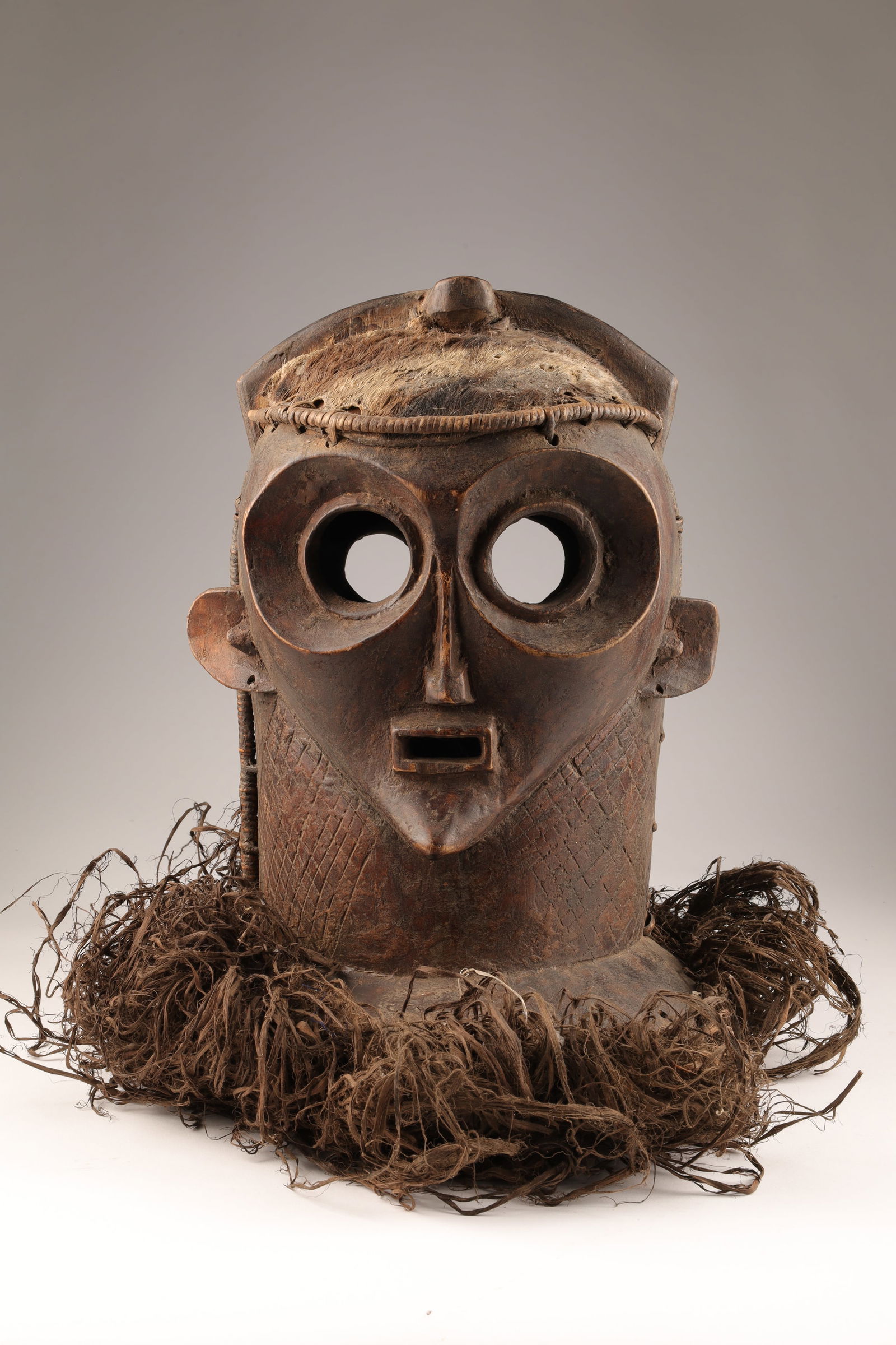 African Chokwe Carved Double Face Mask (1 of 8)