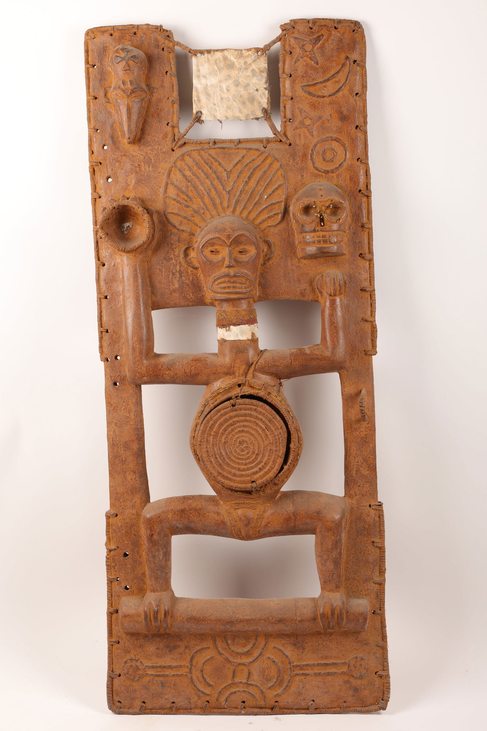 African Chokwe Carved Wood Panel (1 of 10)