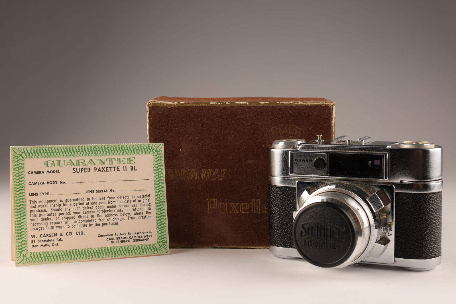 Vintage Braun Super Paxette II BL Camera Unused (1 of 10)