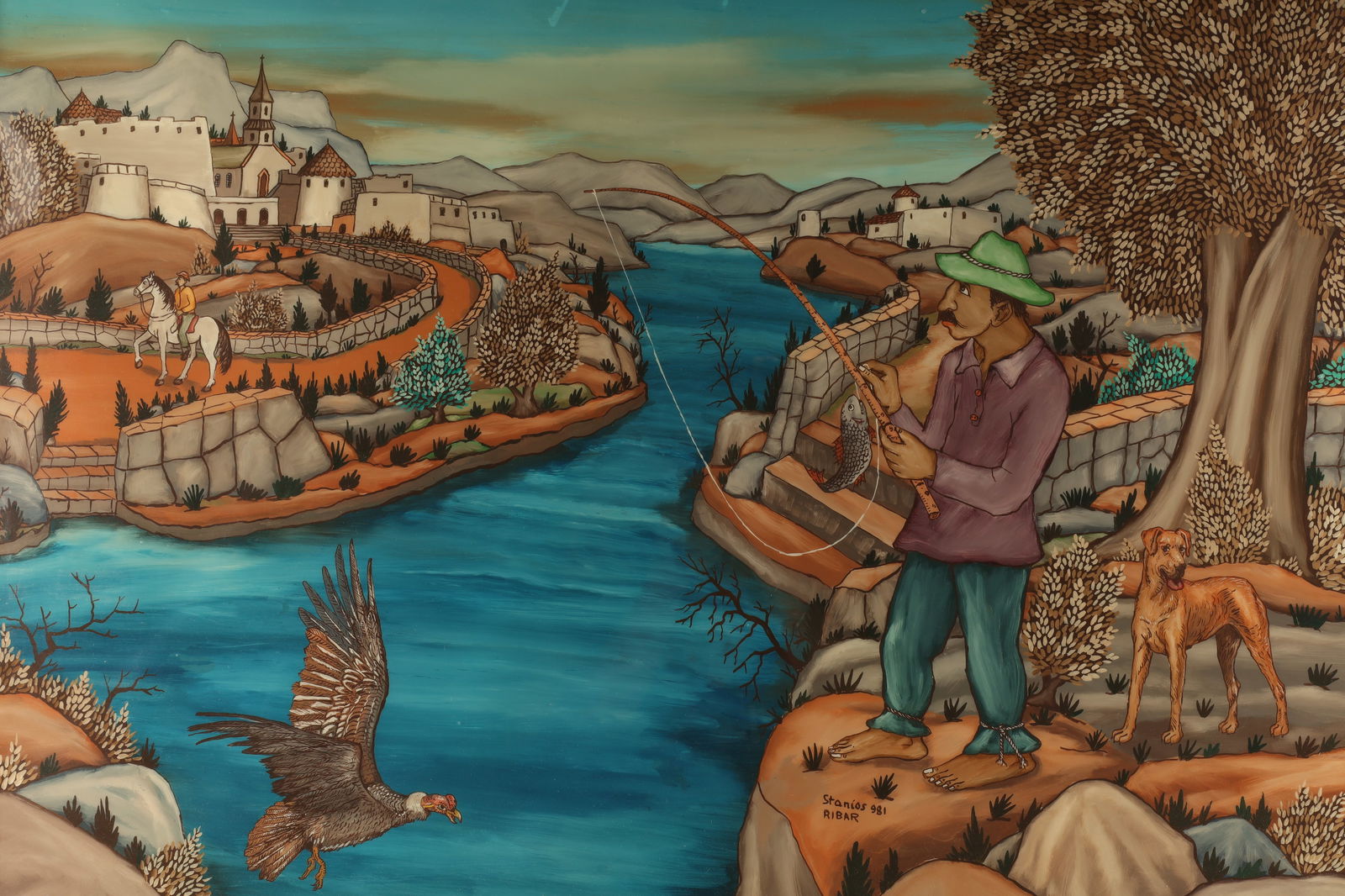 Josip Stanic Stanios Large Figural Landscape (1 of 6)