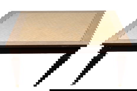 Baker Furniture Coffee Table Marble Inlay Top: Baker Furniture Coffee Table Marble Inlay Top. 38 x 38 x 15.5 inches H.