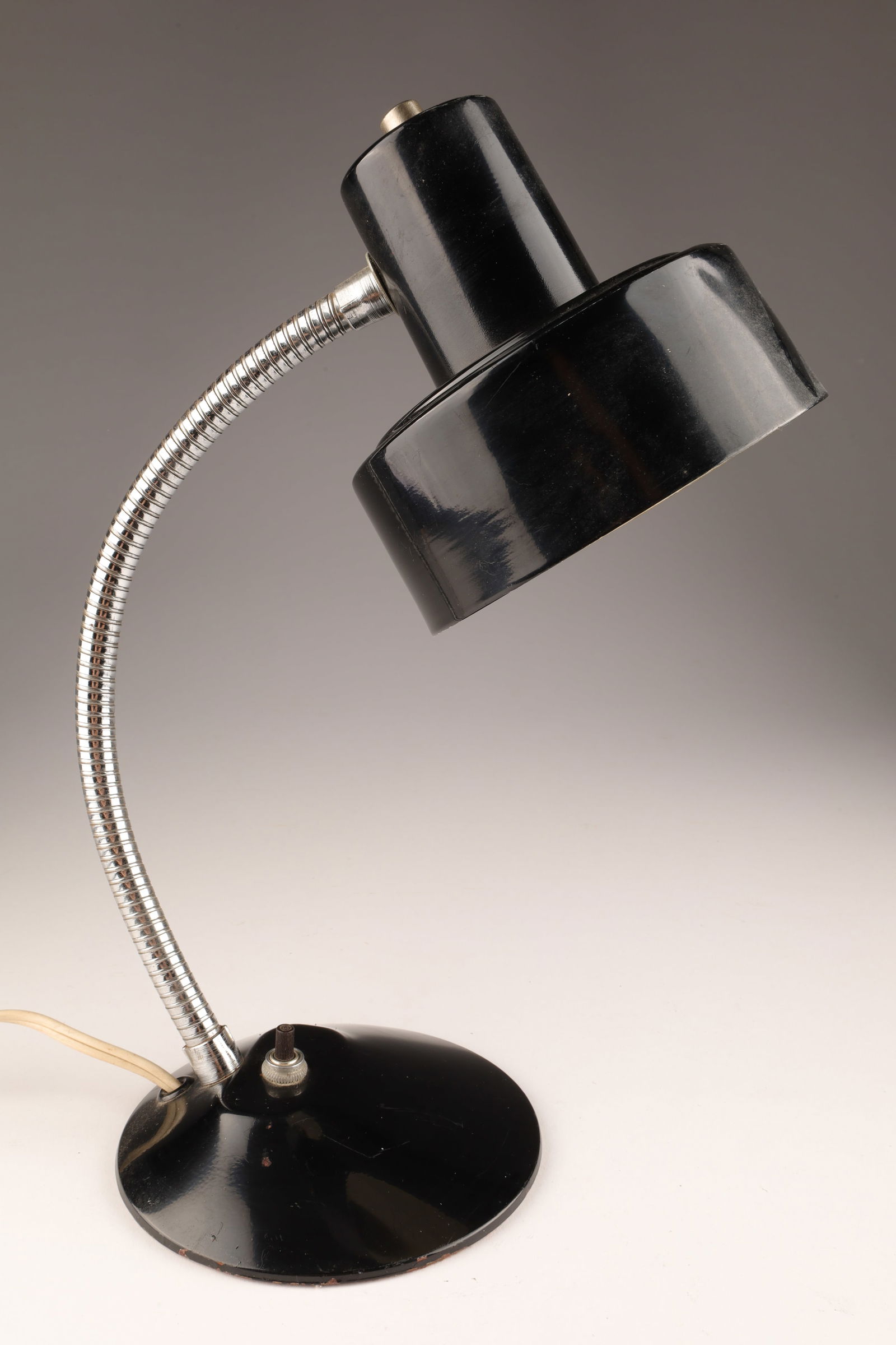 Mid Century 1960s Danish Style Black Metal Lamp (1 of 5)