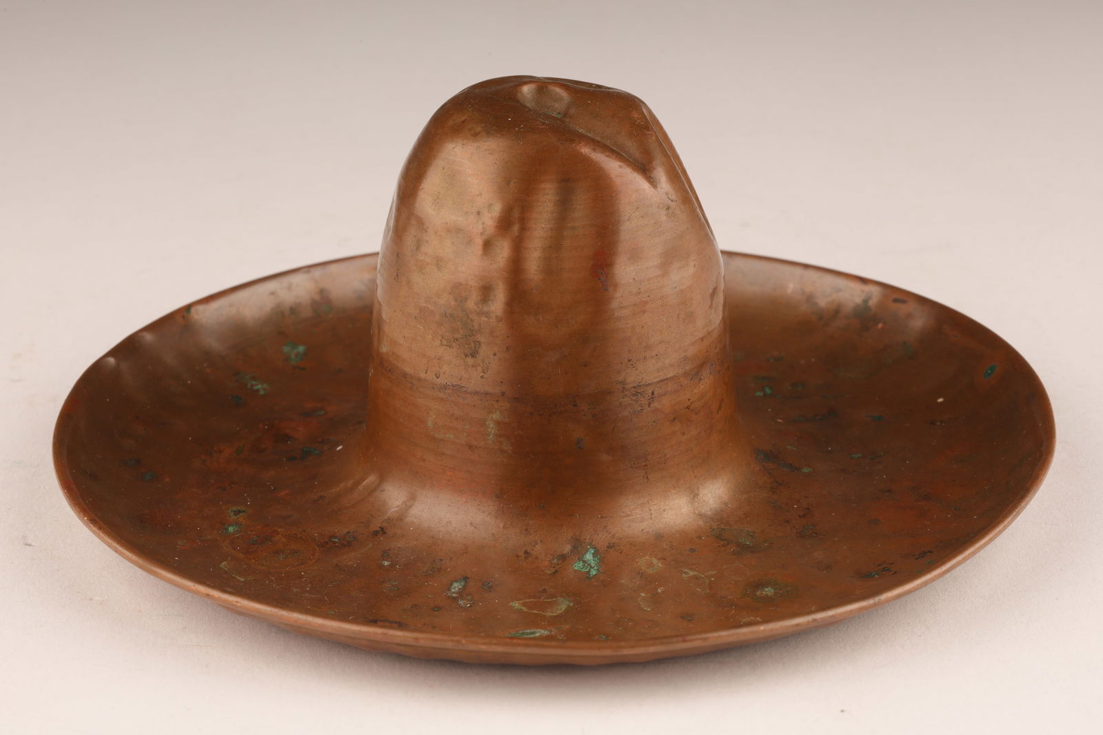 Vintage Hand Hammered Copper Hat Sombrero Tray (1 of 5)