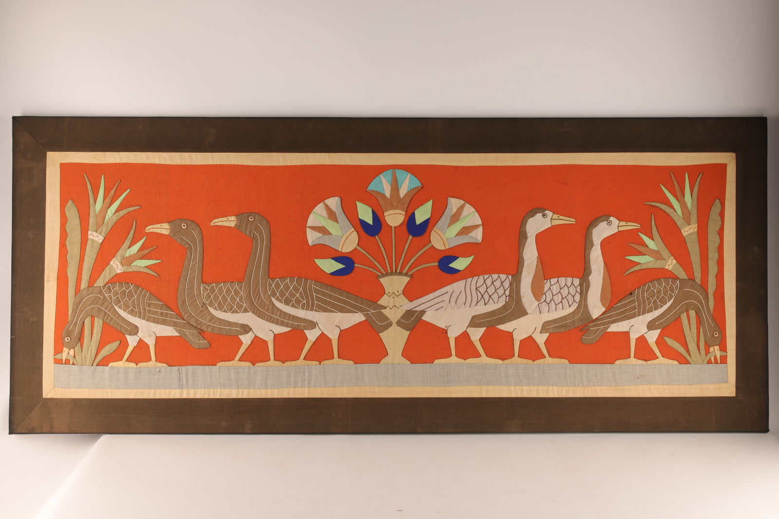 Antique Art Deco Egyptian Revival Quilted Tapestry (1 of 7)