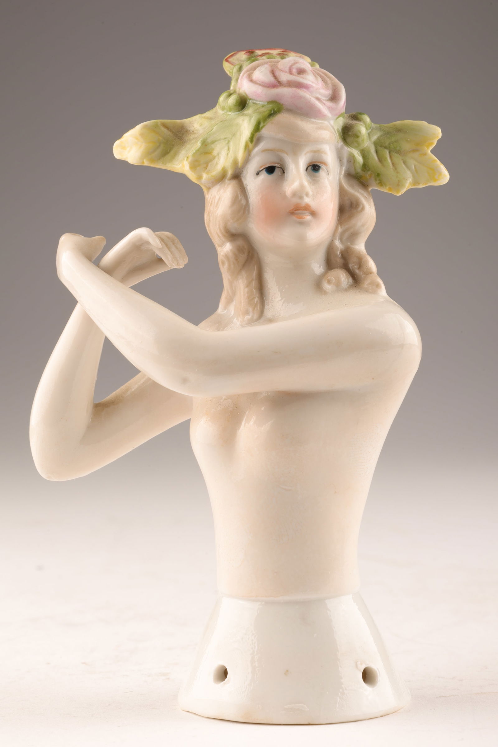 Early 1900s Gebruder Heubach Art Nouveau Half Doll (1 of 8)