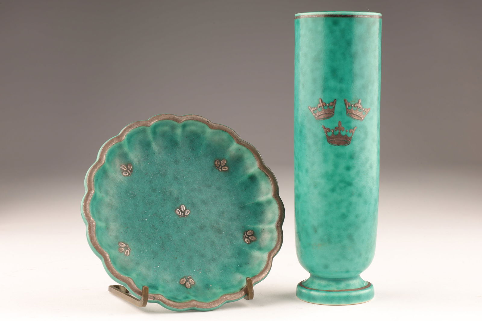 Lot Swedish Art Deco Gustavsberg Argenta Items (1 of 7)