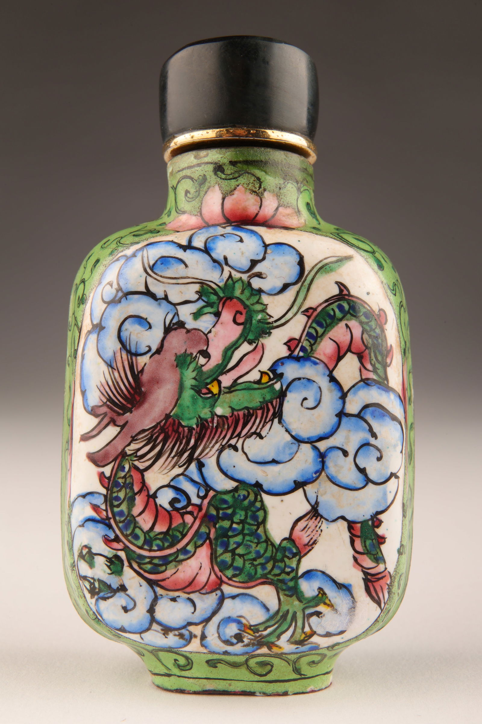 Antique Chinese Enamel Snuff Bottle (1 of 8)