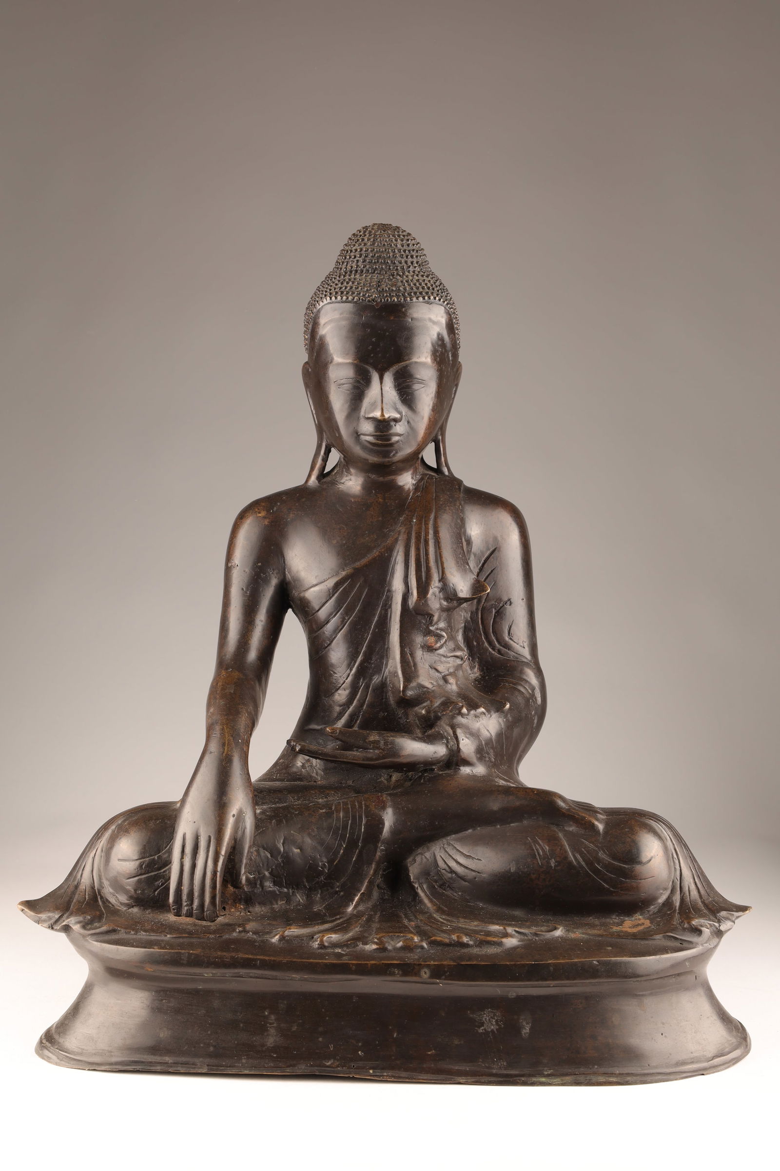 Antique Cast Bronze Tibetan Seated Buddha (1 of 6)