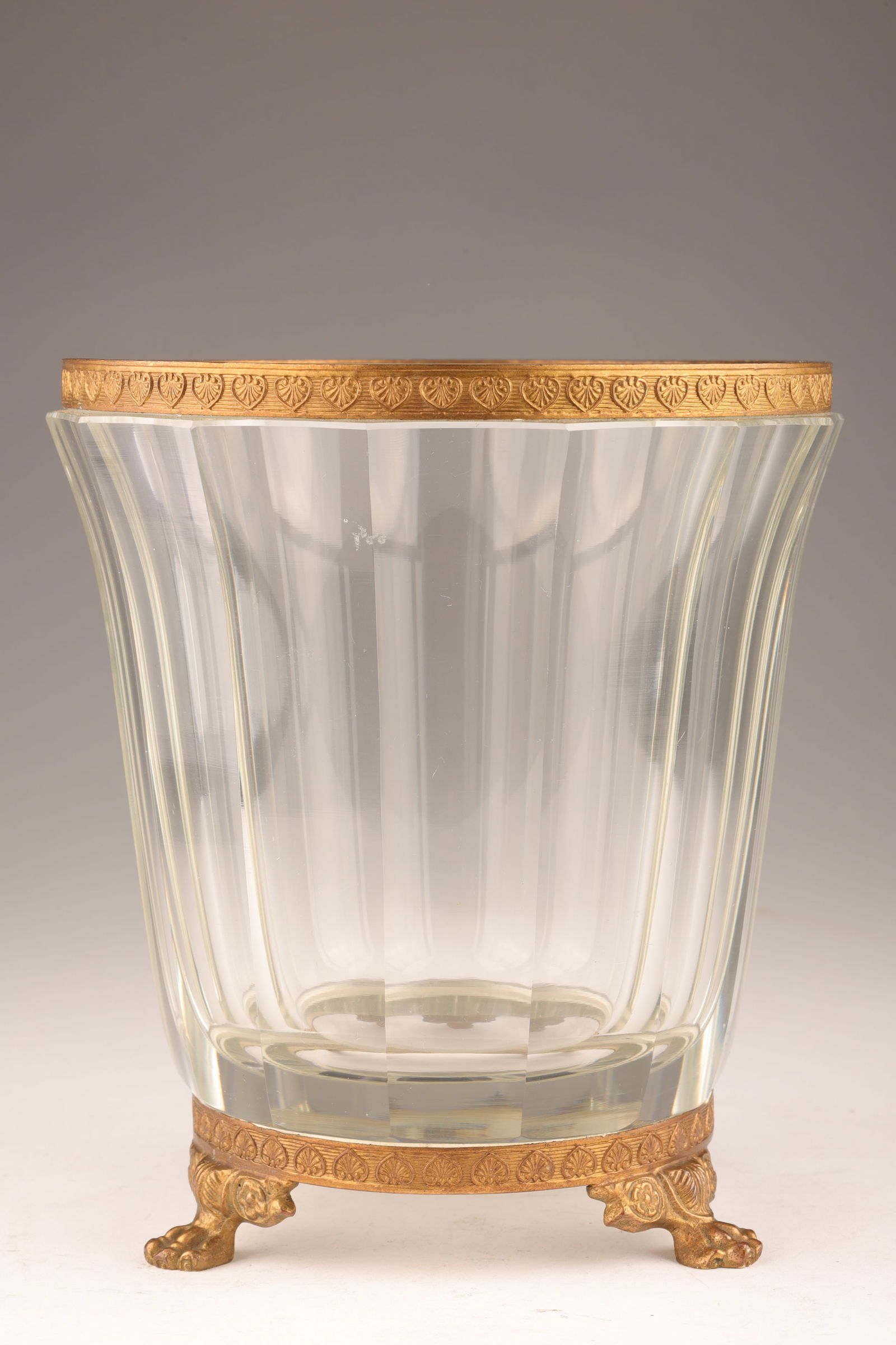 French Empire Cut Crystal Gilt Bronze Mounted Vase (1 of 5)
