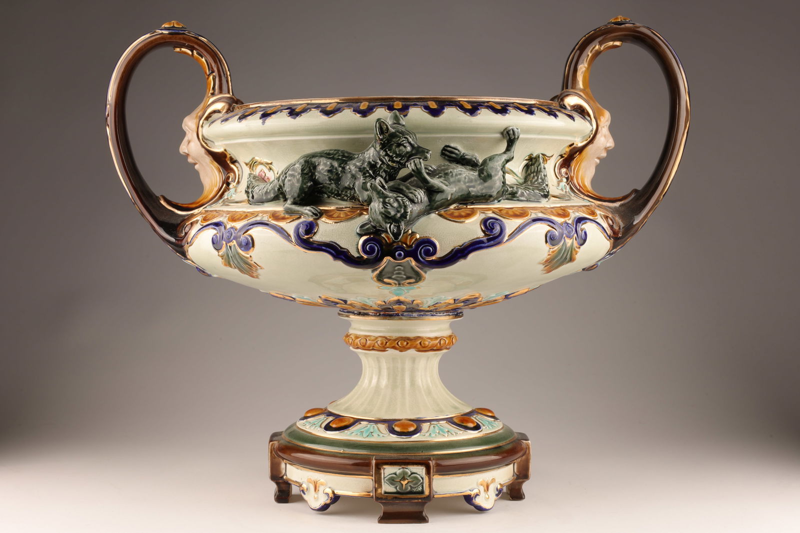 Antique Rorstrand Sweden Majolica Art Pottery Urn (1 of 13)