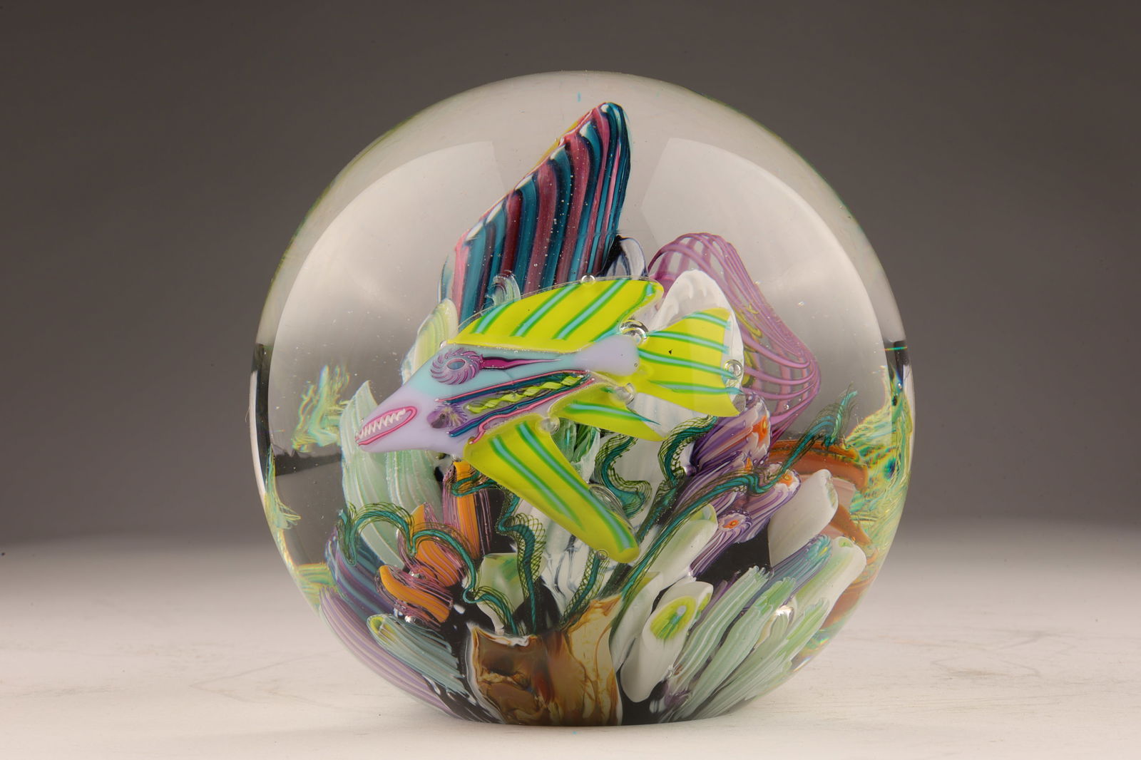 Mark Eckstrand Art Glass Coral Reef Fish Sculpture (1 of 6)