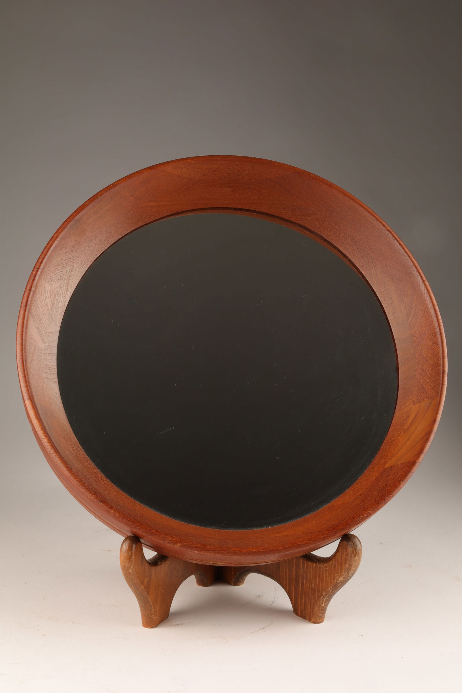 Mid Century Danish Danesco Round Teak Mirror (1 of 6)