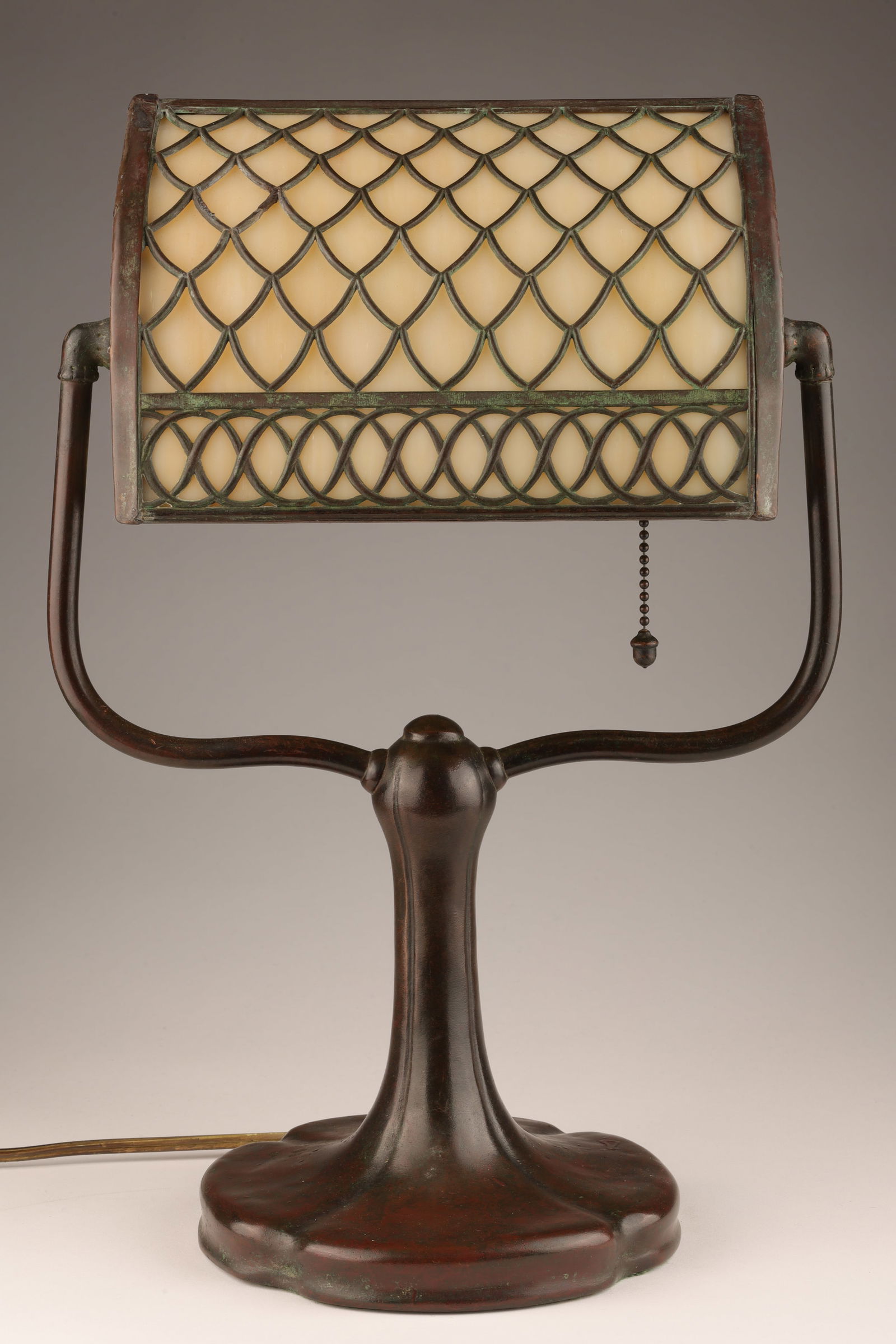 Handel Bronze Slag Glass Adjustable Desk Lamp (1 of 11)