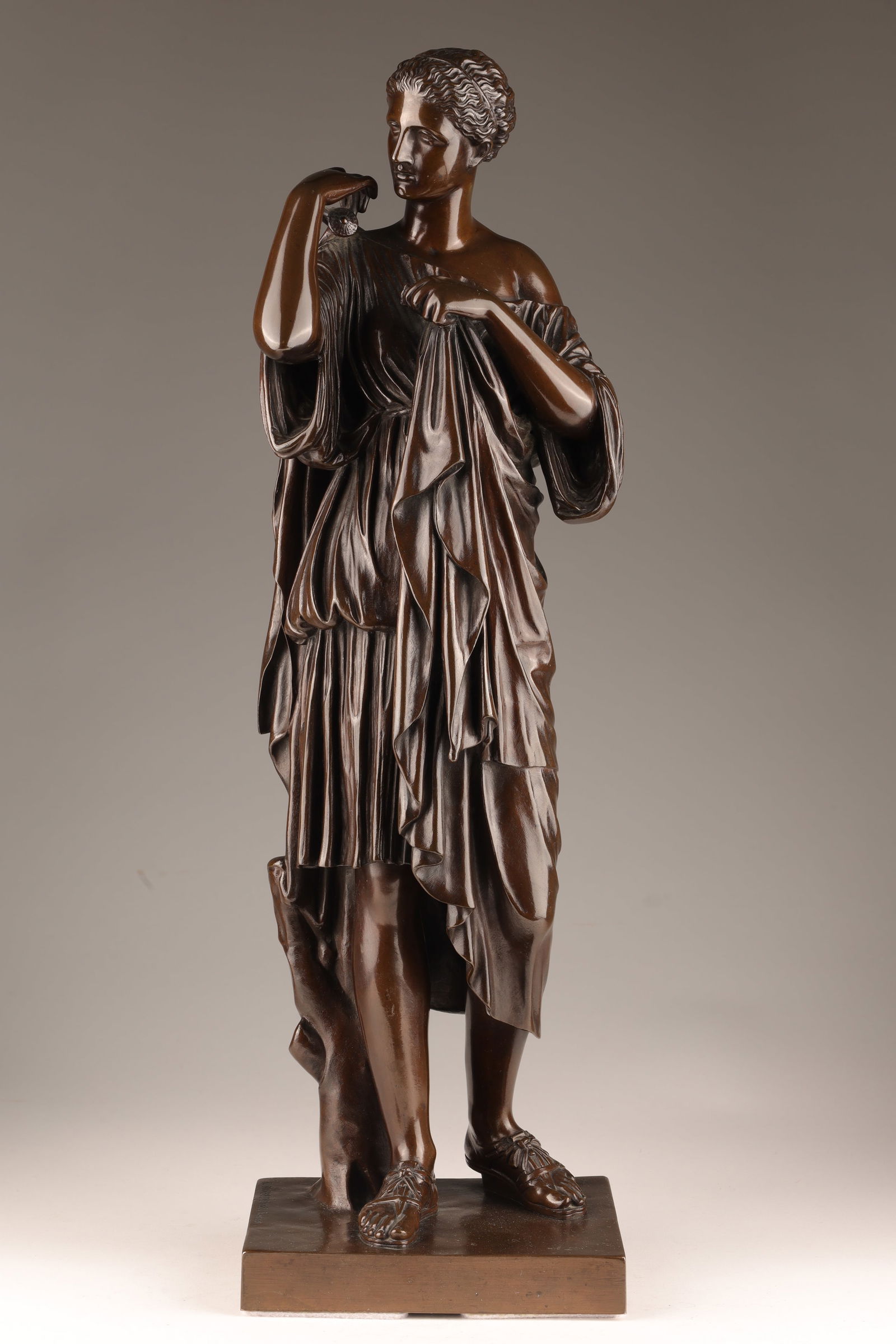 19th C Ferdinand Barbedienne Bronze Diana Gabies (1 of 17)