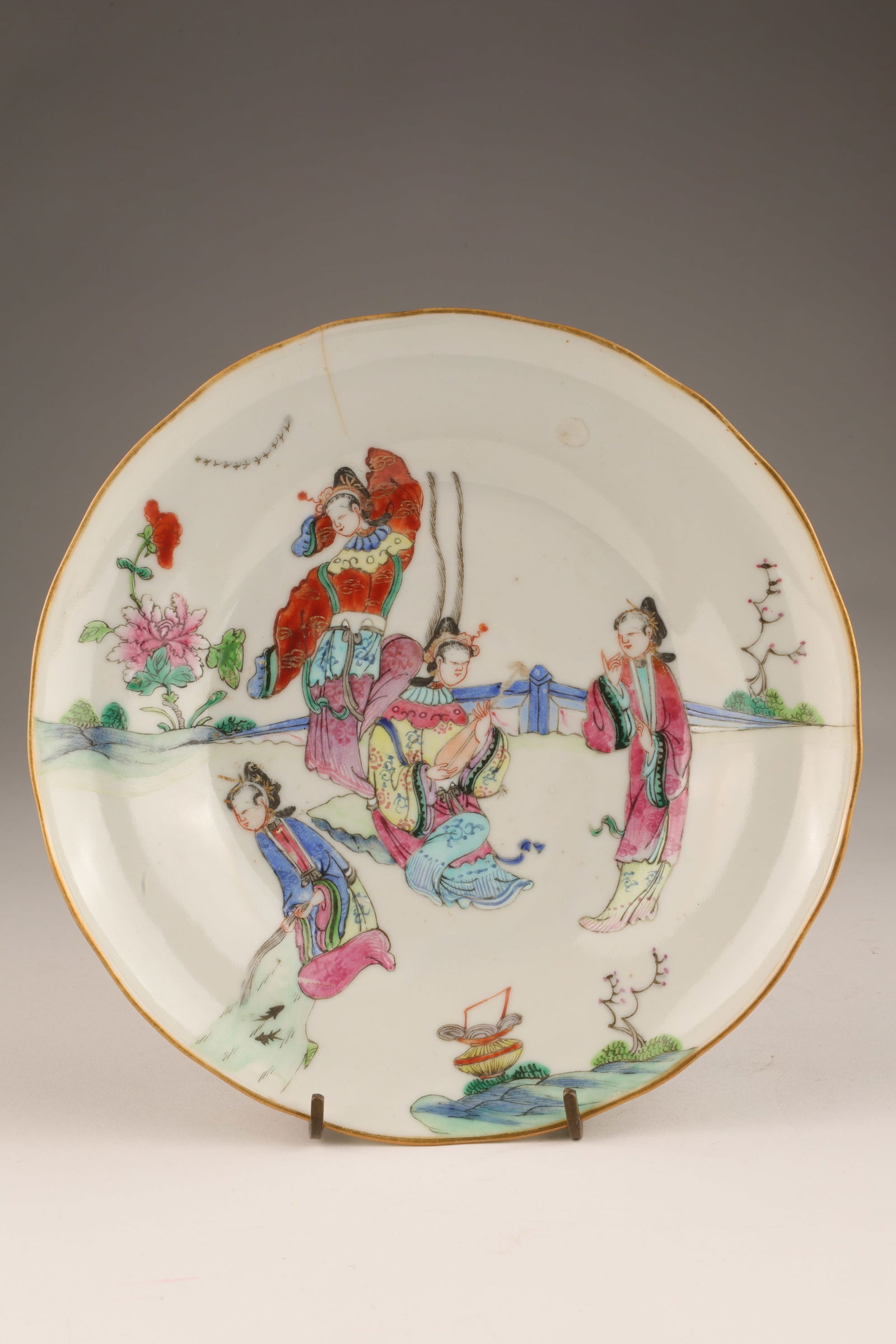 Antique Signed Chinese Small Dish (1 of 10)