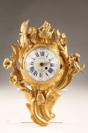 Louis XV Gudin Paris Insects Ormolu Cartel Clock