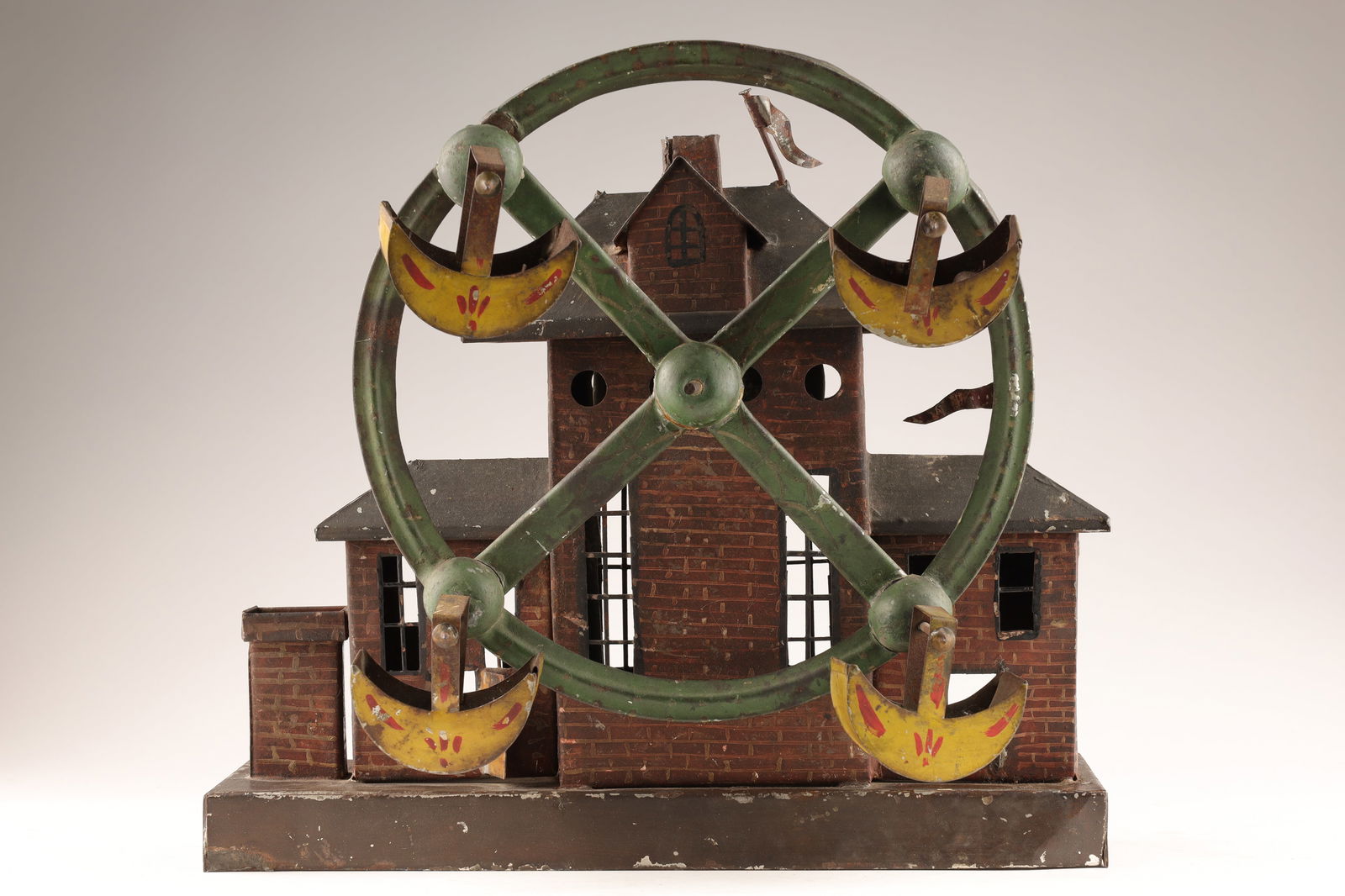 Early German Hand Painted Tin Toy Carousel (1 of 5)