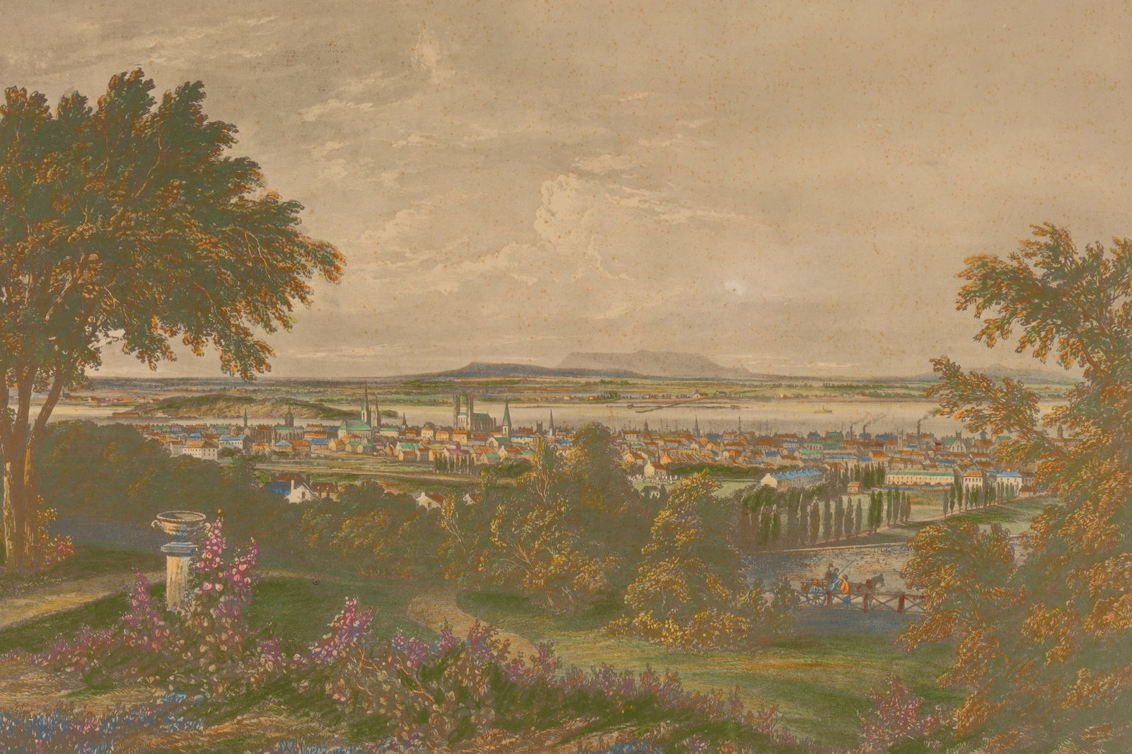 James Duncan Litho City of Montreal from Mountain (1 of 7)