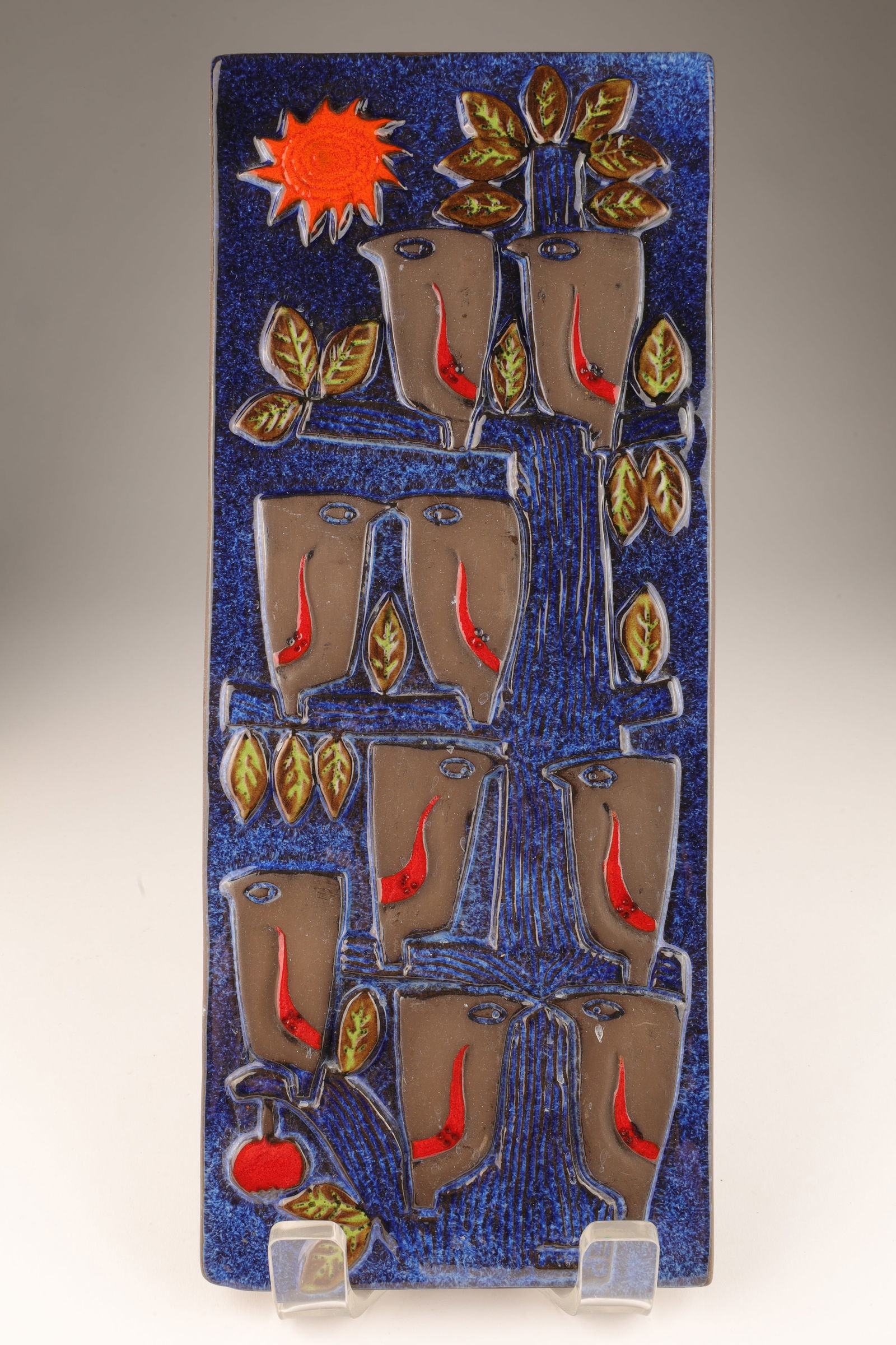 MCM Jie Gantofta Sweden Birds Pottery Plaque (1 of 6)