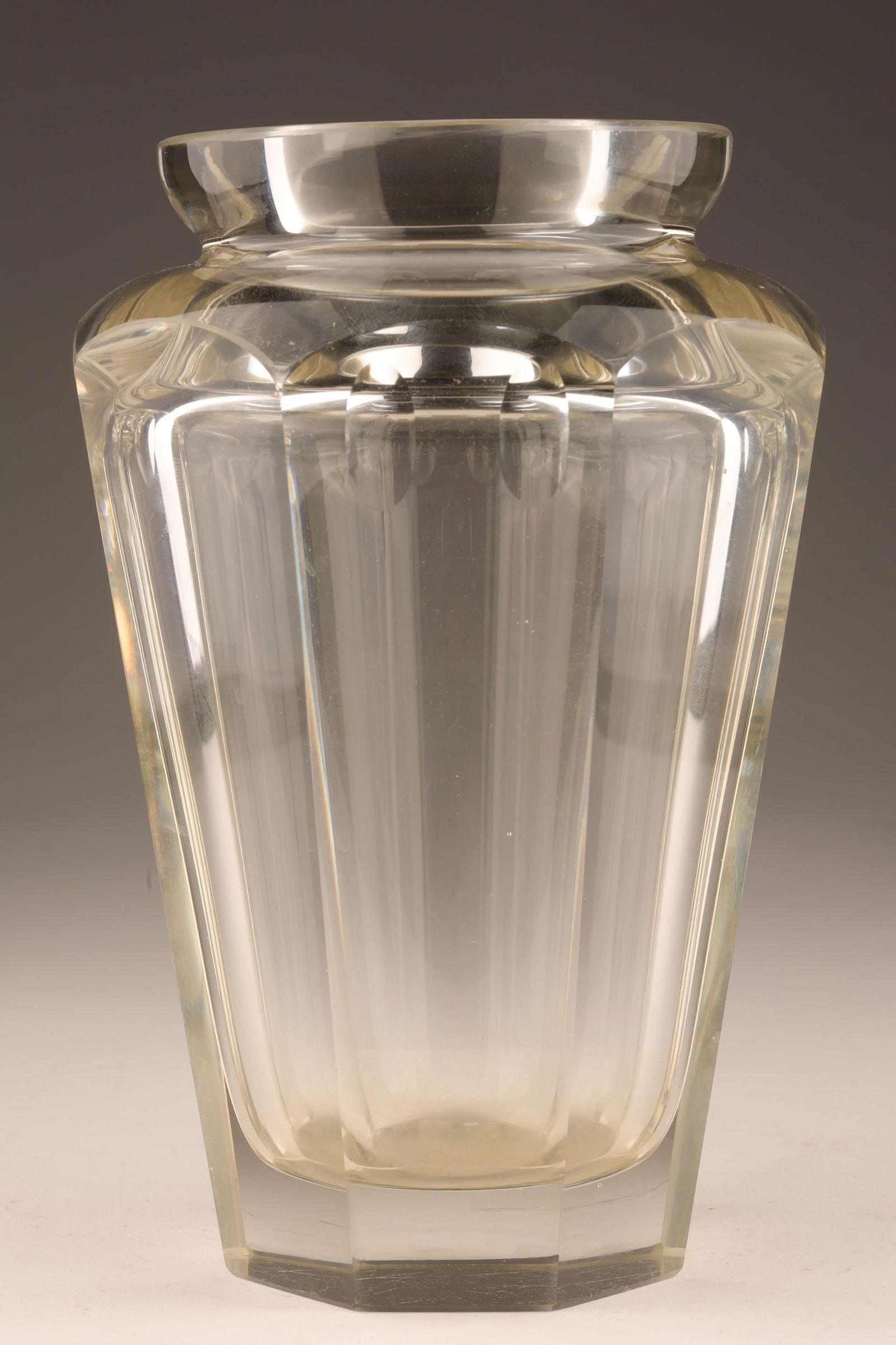 Art Deco Moser Style Faceted Glass Vase (1 of 8)