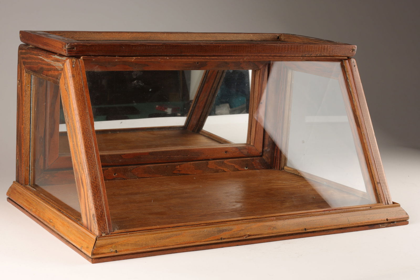 Small Antique Glass Counter Display Case Cabinet (1 of 8)