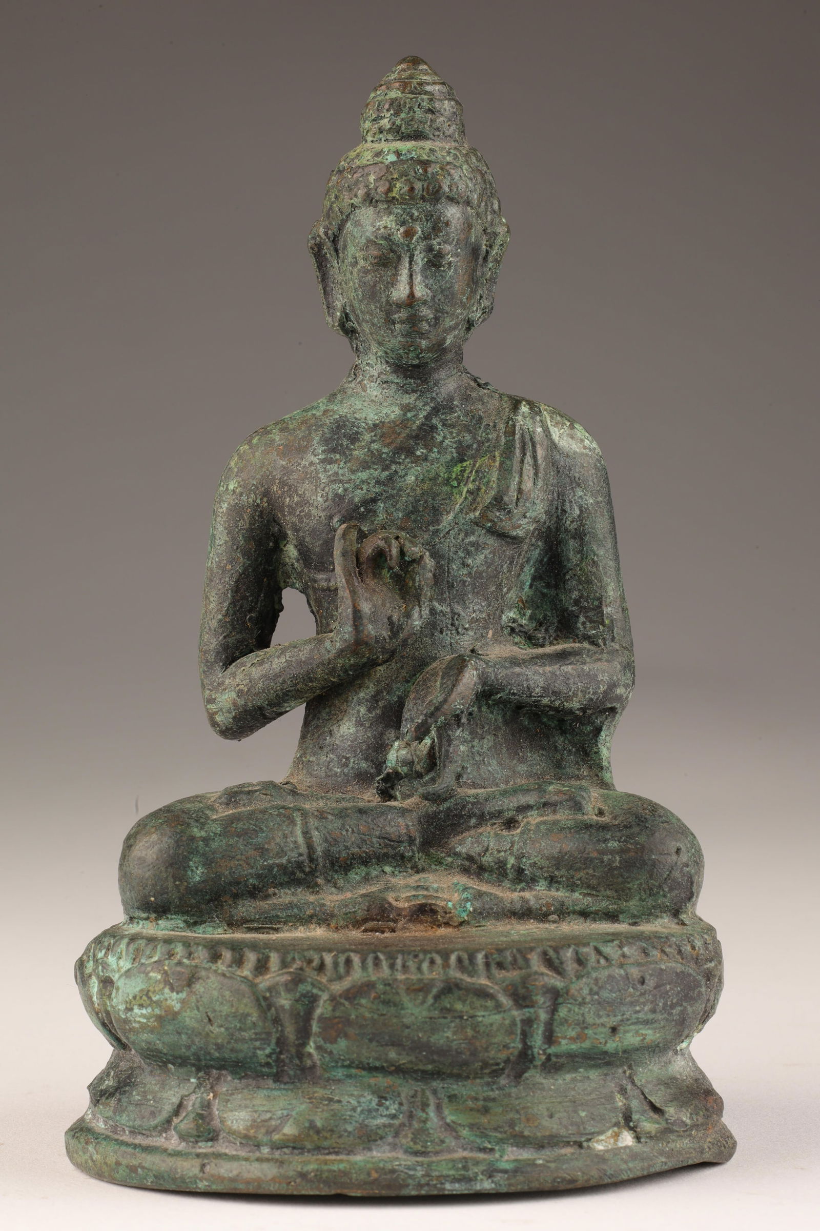 Chinese Copper Seated Buddha Figurine (1 of 7)