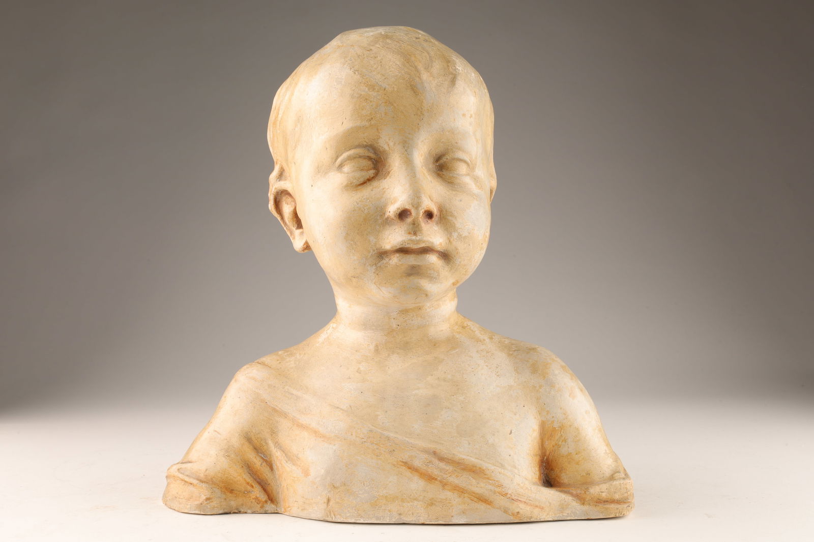 19th C Plaster Bust Child Desiderio Da Settigrano (1 of 7)
