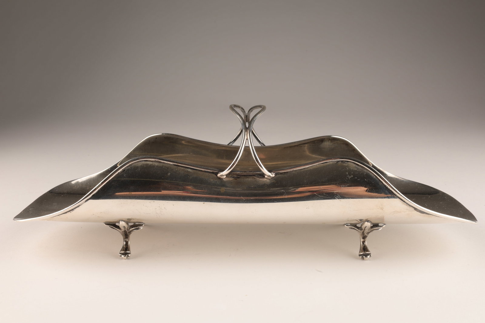 Italian 800 Silver Baguette Stand / Bread Basket: Italian 800 Silver Baguette Stand / Bread Basket. Hallmarked 800, 239.6 grams. 11 L x 3.5 x 3 inches H.