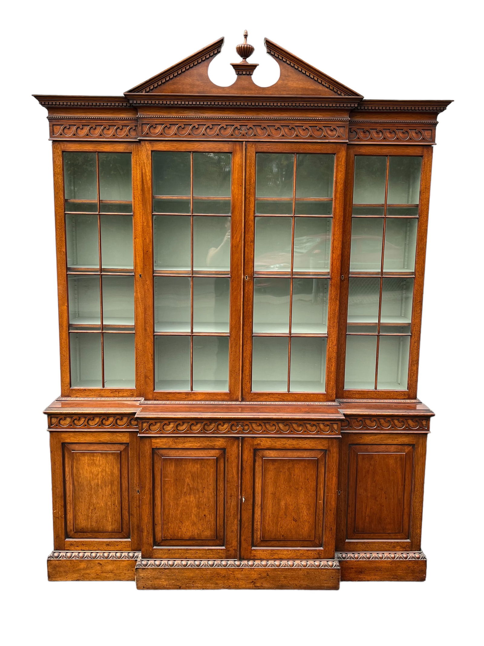 Large George III Style Breakfront China Cabinet (1 of 5)