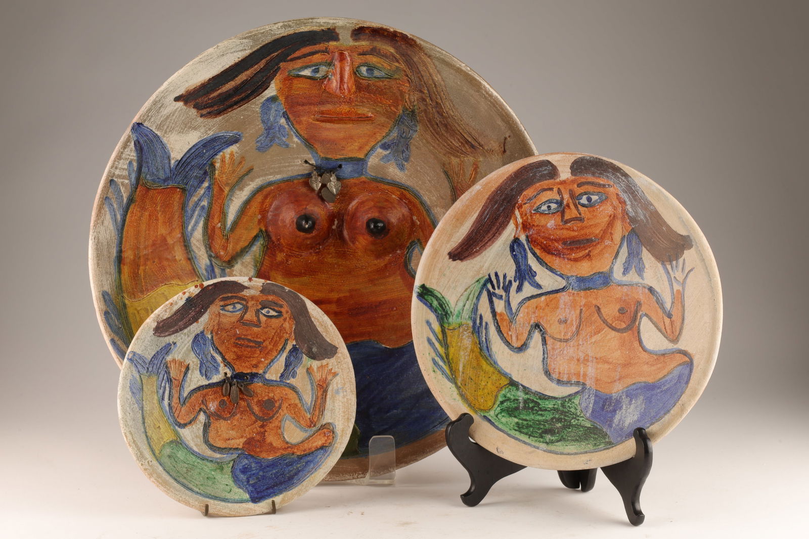 Collection of Dolores Porras Mexican Mermaid Bowls (1 of 6)