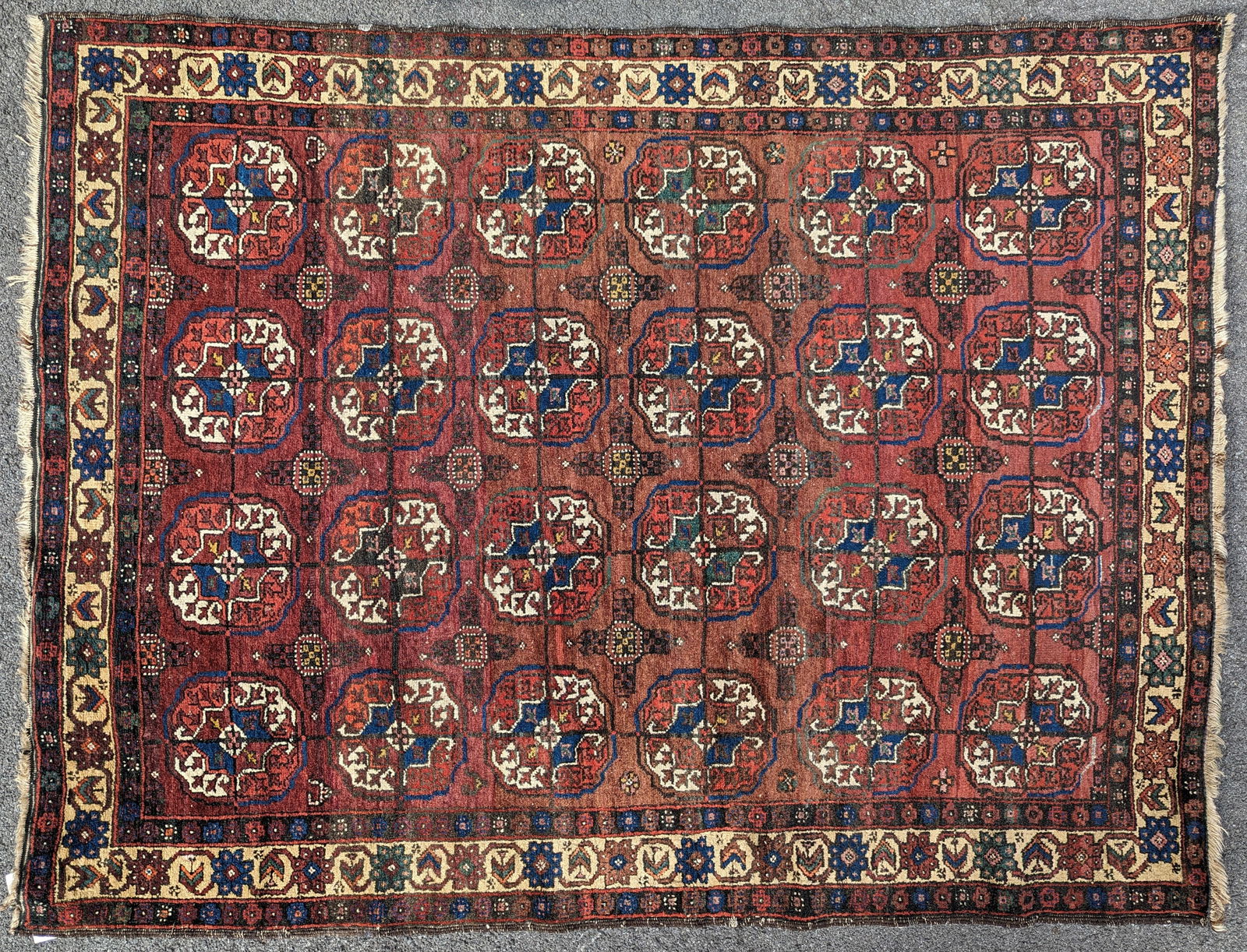 Middle Eastern Baktiari Tribal Wool Area Rug Carpet (1 of 3)