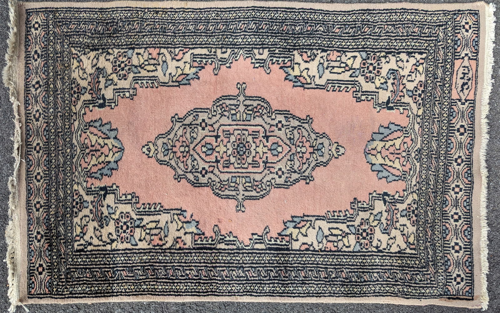 Middle Eastern Bohkara Small Coral Ground Area Rug (1 of 2)