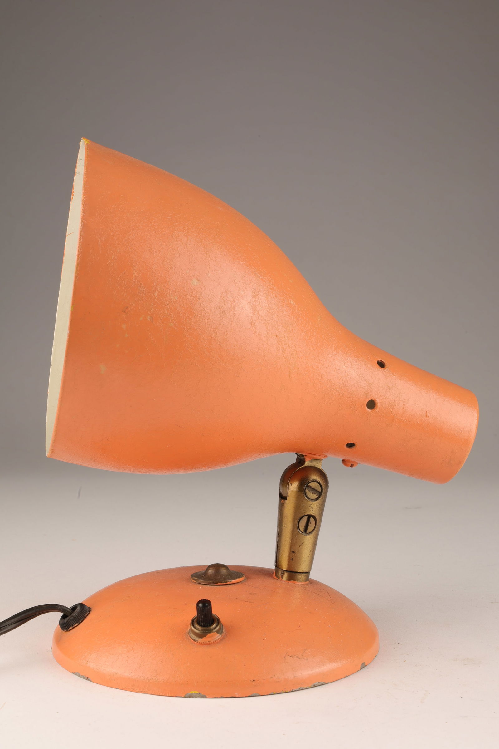 Mid Century Retro Metal and Brass Wall Light Lamp (1 of 6)