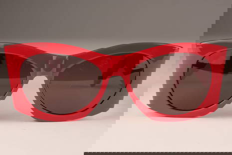 Vintage Christian Roth Series 6000 Red Sunglasses: Pair of Vintage Christian Roth Series 6000 Red Sunglasses for Optical Affairs.