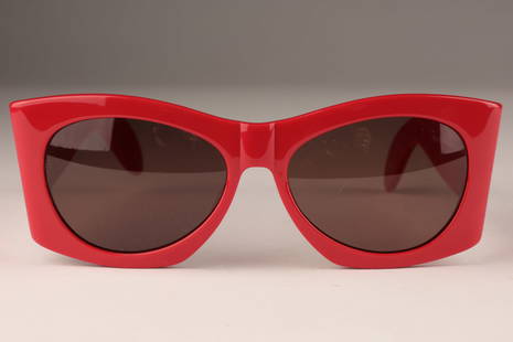 Vintage Christian Roth Series 6000 Red Sunglasses: Pair of Vintage Christian Roth Series 6000 Red Sunglasses for Optical Affairs.