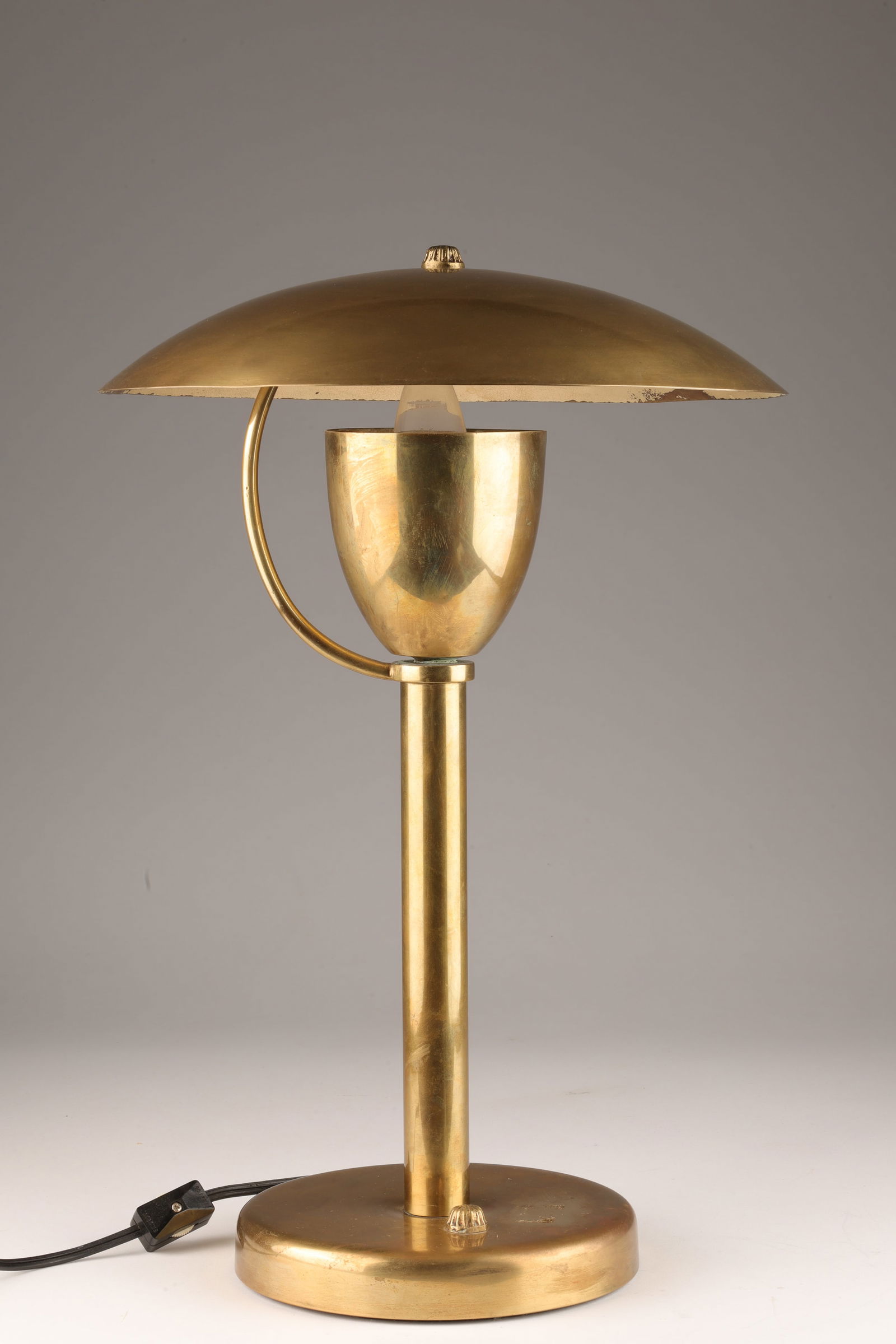 Art Deco Machine Age Bauhaus Brass Table Lamp (1 of 5)
