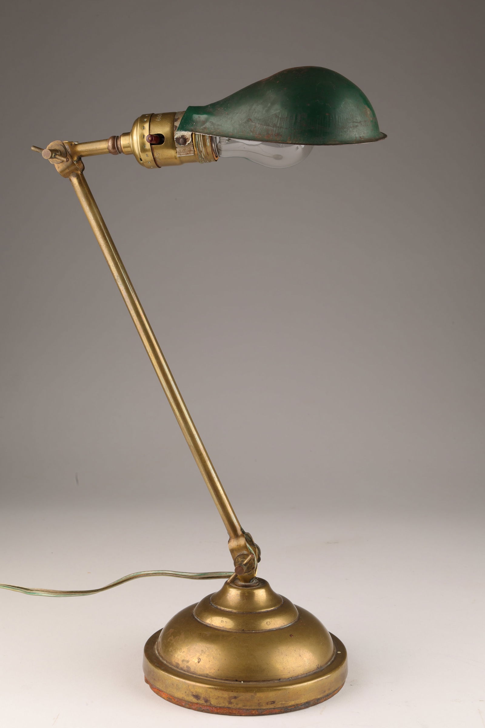 Antique Faries Brass Double Joint Articulated Lamp (1 of 8)