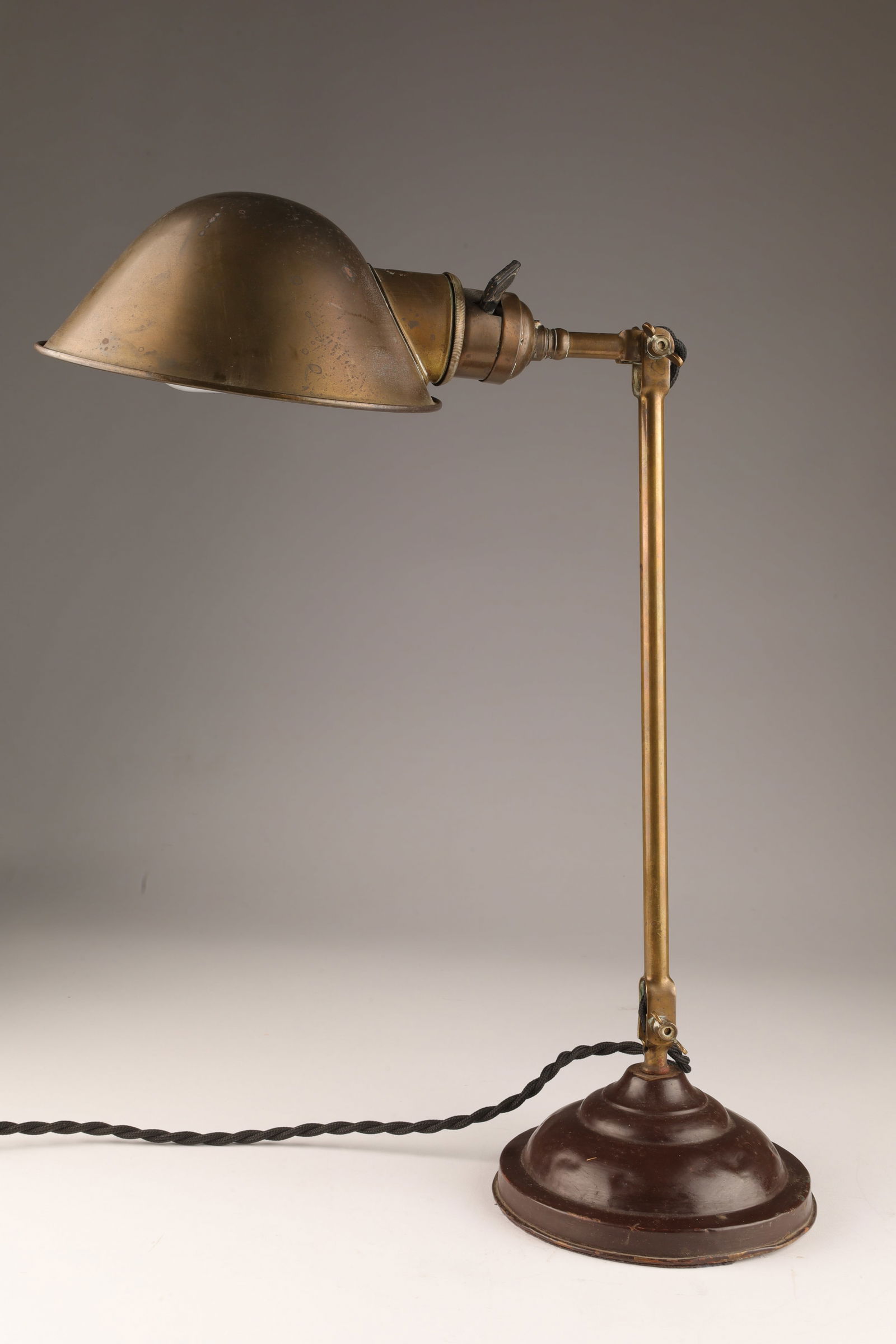 Antique Faries Brass Double Joint Articulated Lamp (1 of 6)