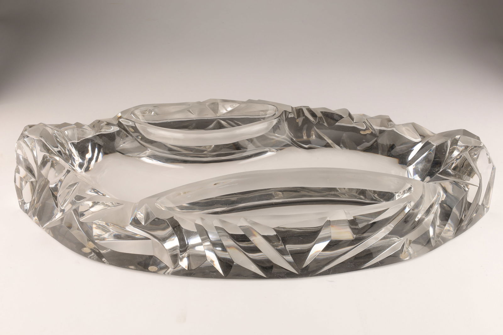 Large Baccarat French Crystal Centerpiece Tray (1 of 10)