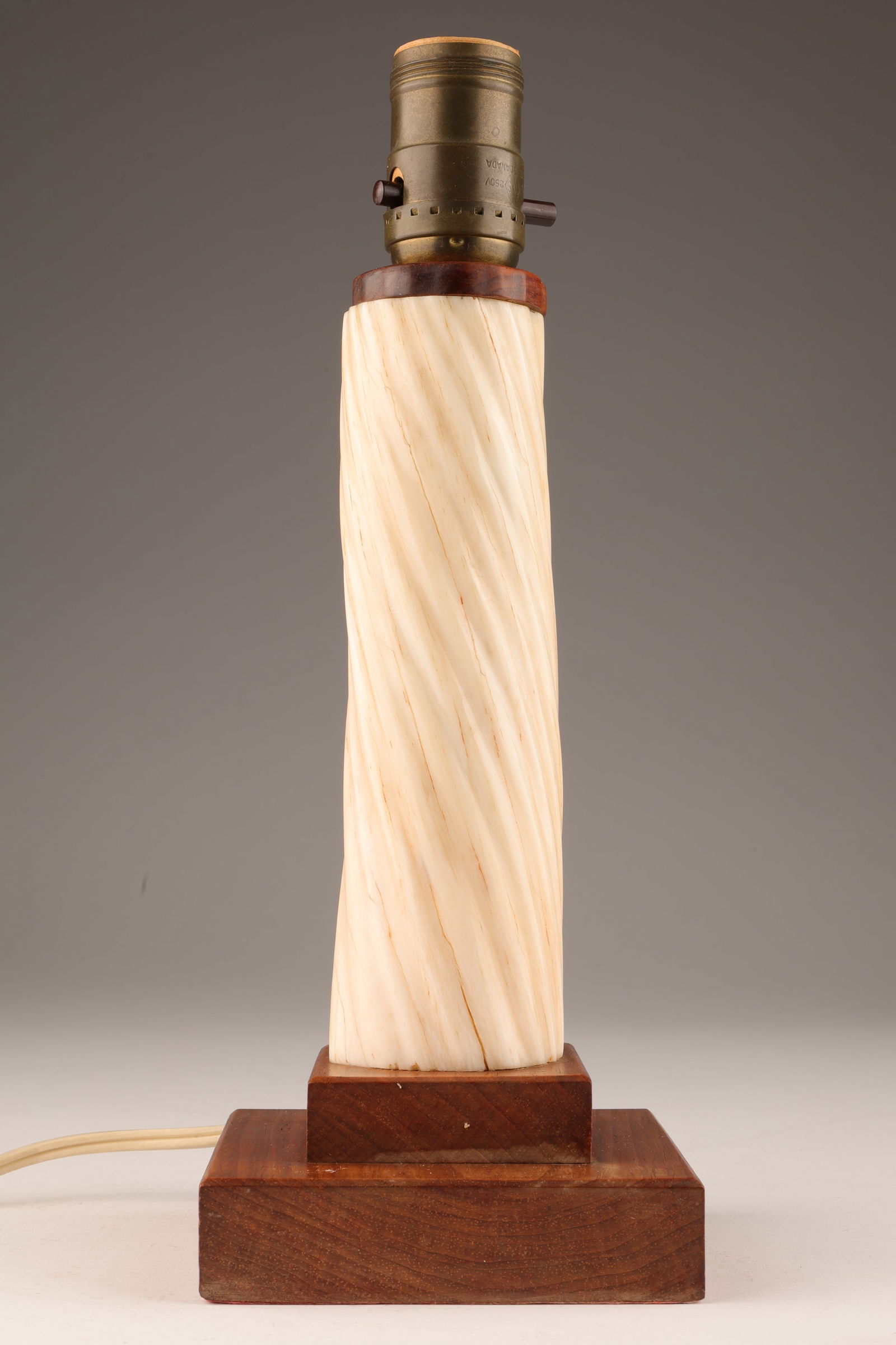 Antique C. 1900s Nautical Narwhal Lamp (1 of 4)