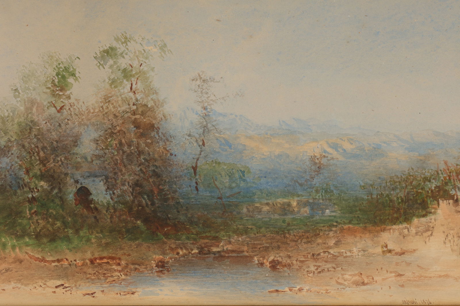 Otto Reinhold Jacobi Watercolor Pond Landscape (1 of 6)
