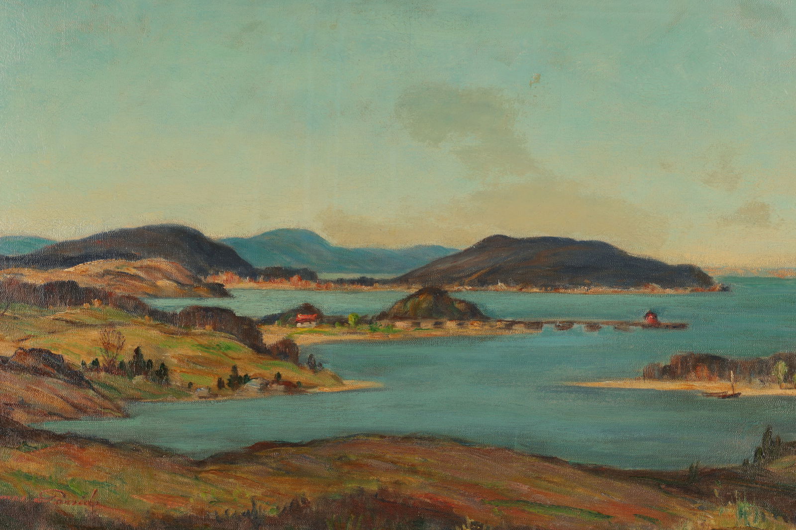 Thomas H. Garside Quebec Scene Oil Painting (1 of 8)