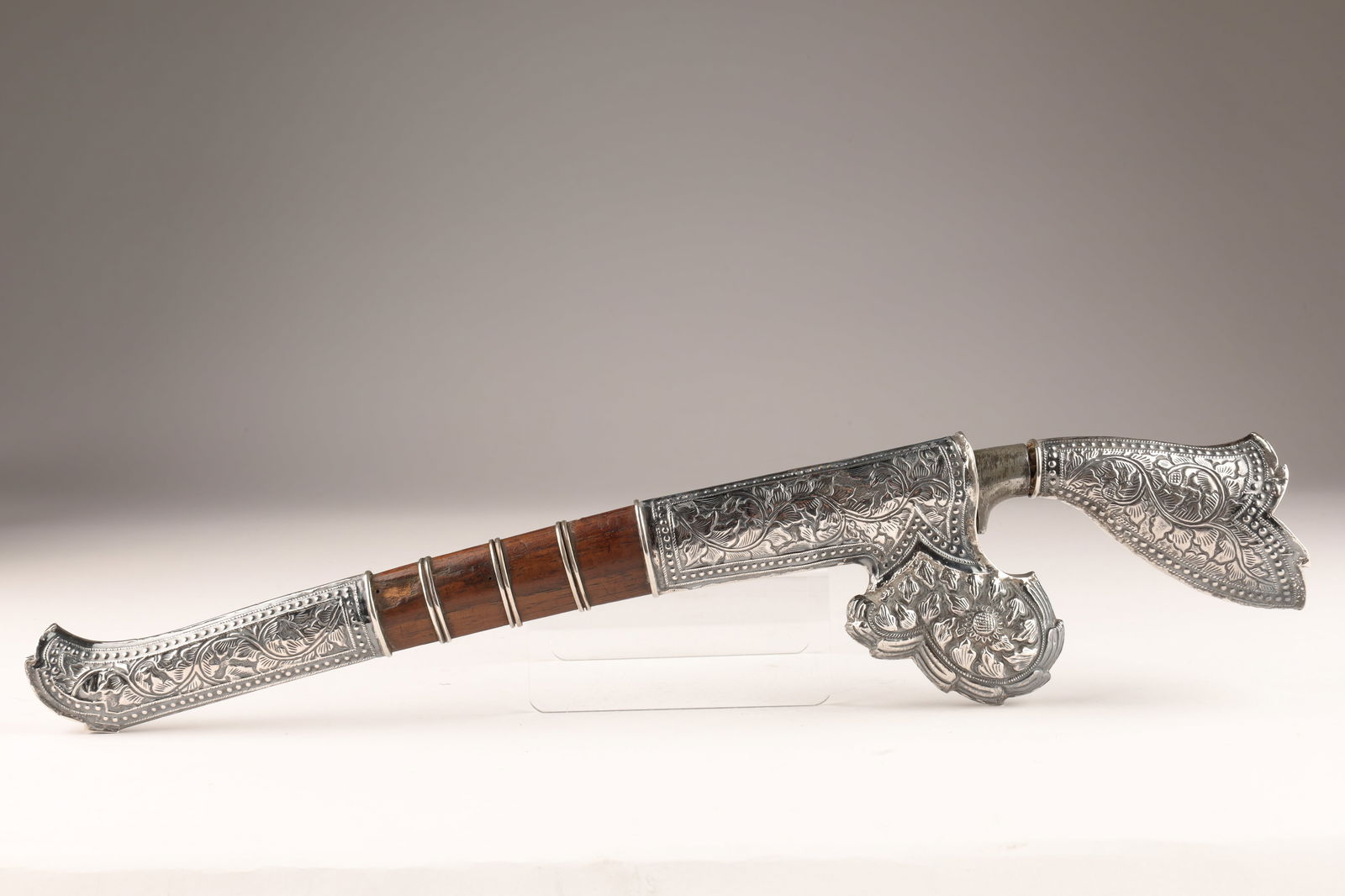 Antique Sumatran Silver Filigree Sewar Dagger (1 of 9)