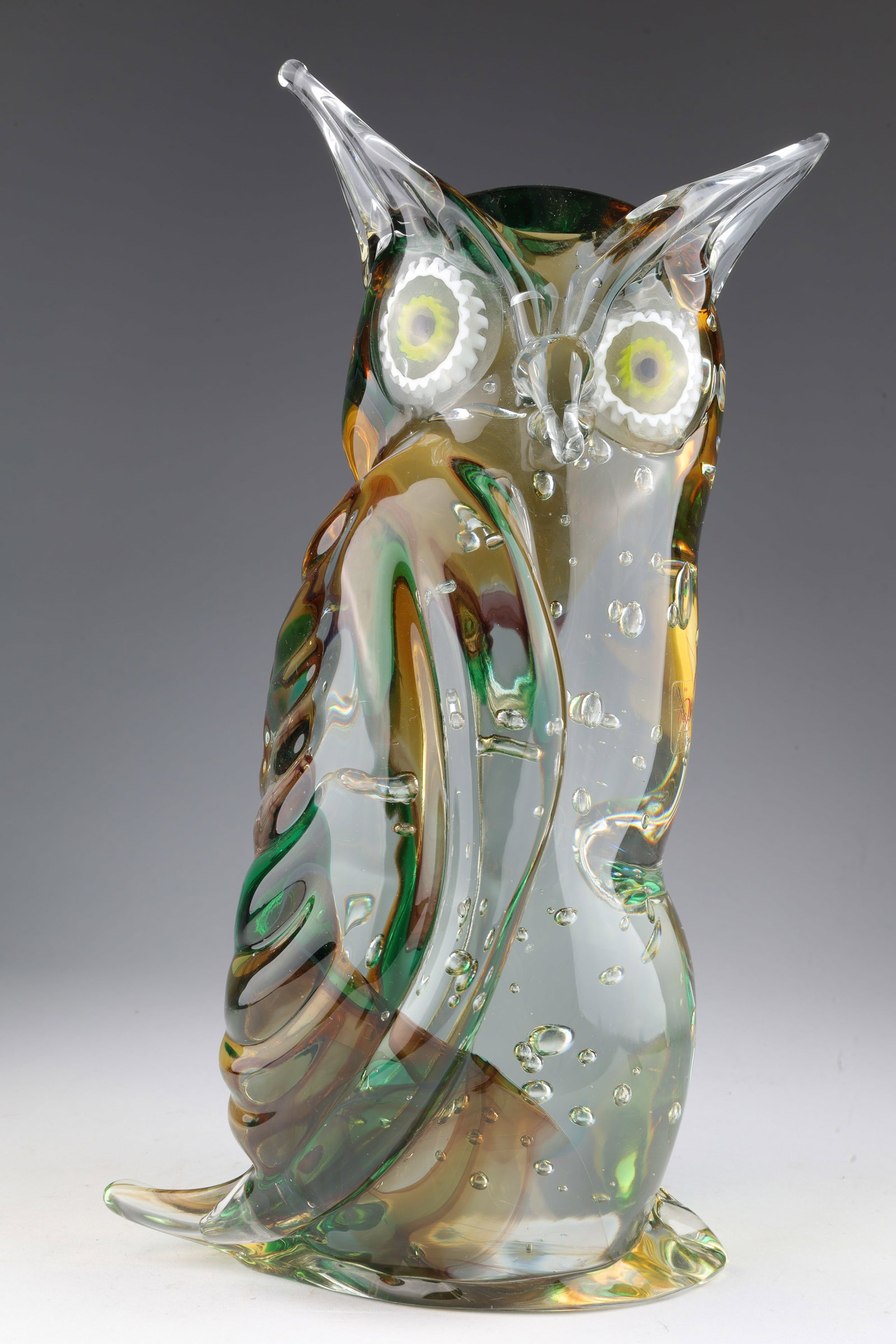 Murano Sergio Costantini Art Glass Owl MCM (1 of 9)
