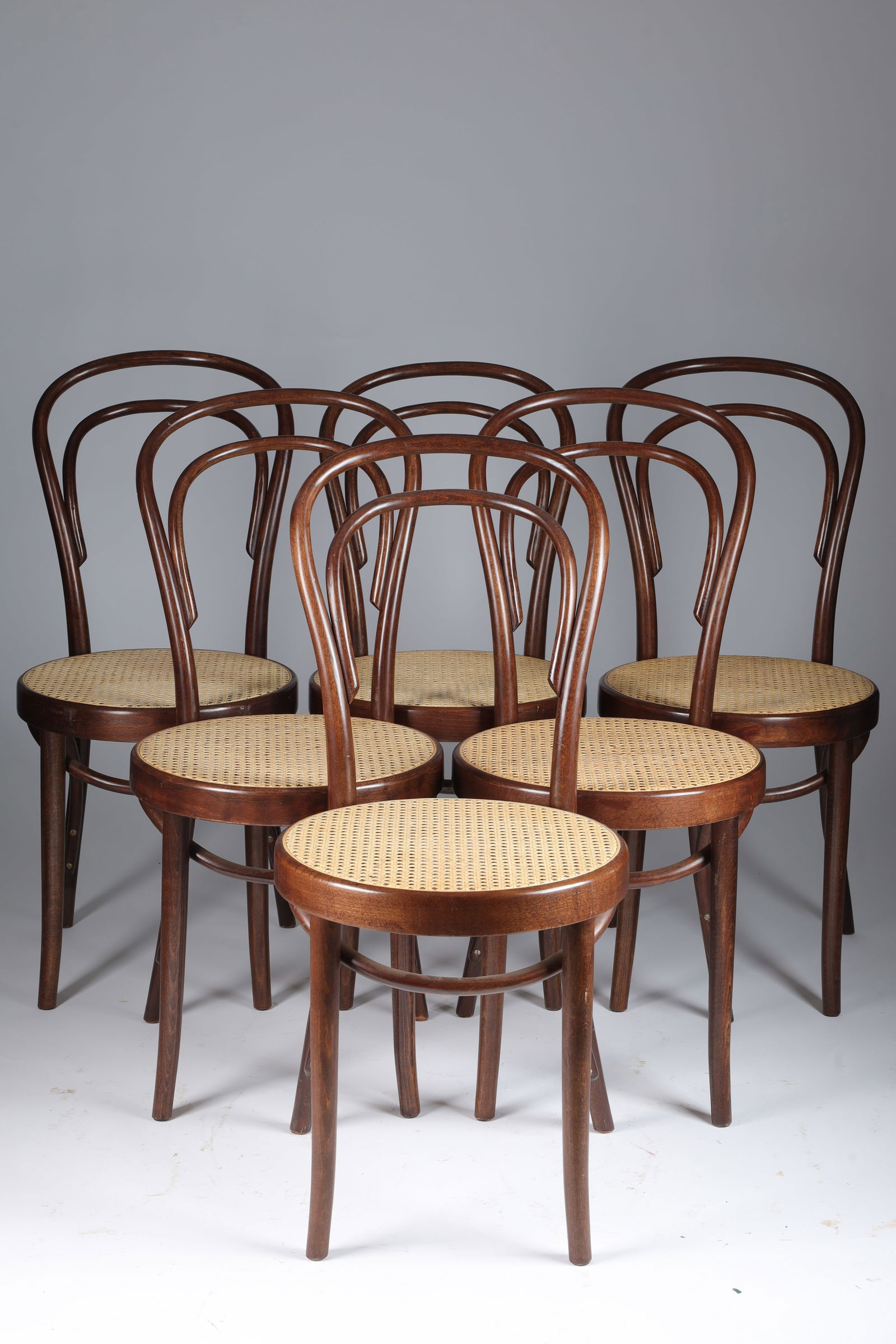 ポーランド　ZPM　Radomsko　赤　ヴィンテージ ベントウッドチェア ２脚 Set Six Zpm Radomsko Poland Bentwood Chairs