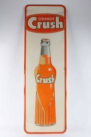 Canadian Orange Crush 1964 Vertical Bottle Sign (1 of 10)